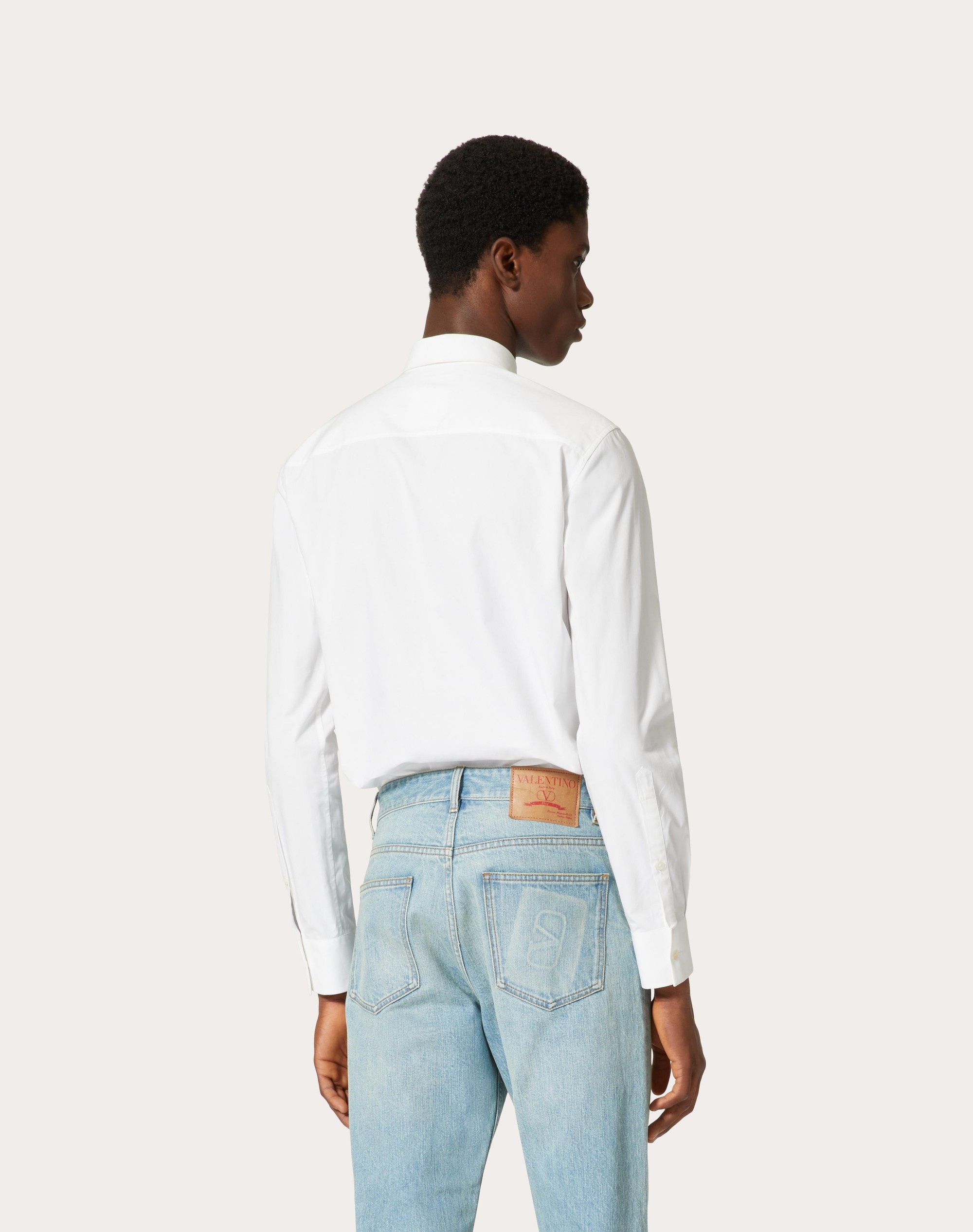 COTTON SHIRT WITH ROCKSTUD UNTITLED STUDS - 4