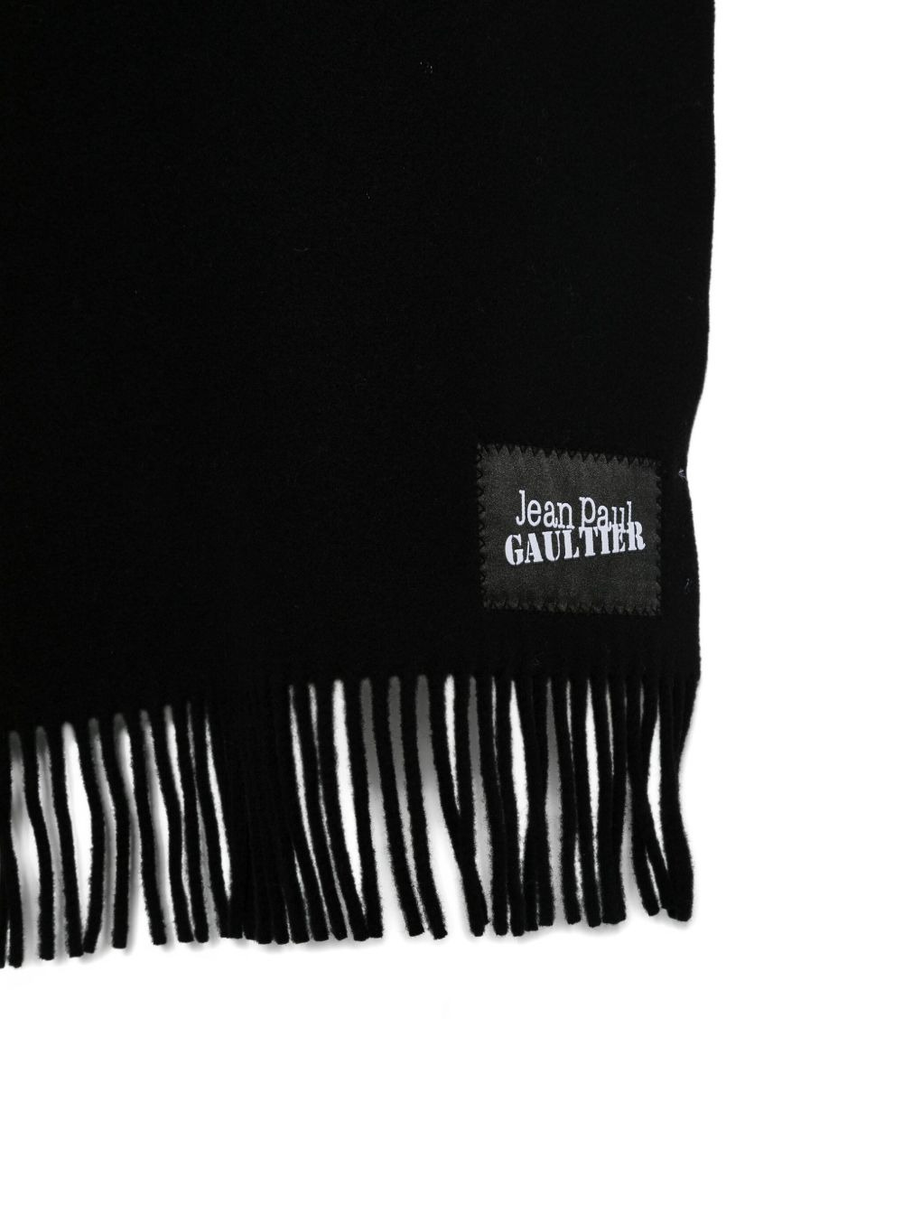 ring-detail fringed scarf - 2