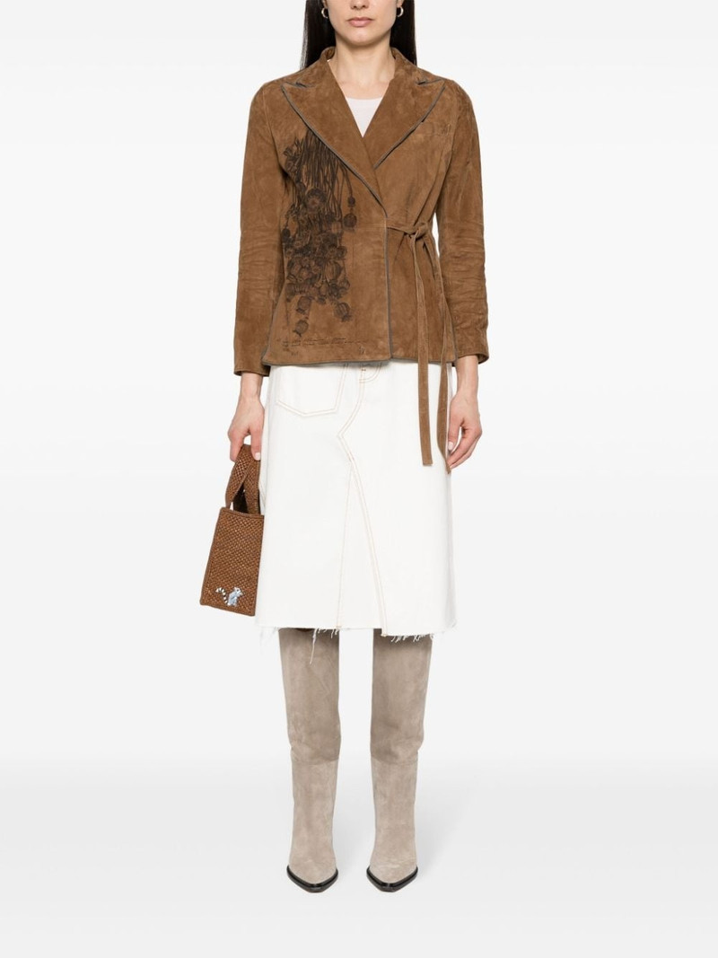 TORY BURCH deconstructed denin skirt outlook