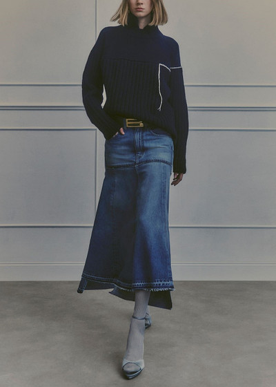 Victoria Beckham Blue Denim Skirt outlook