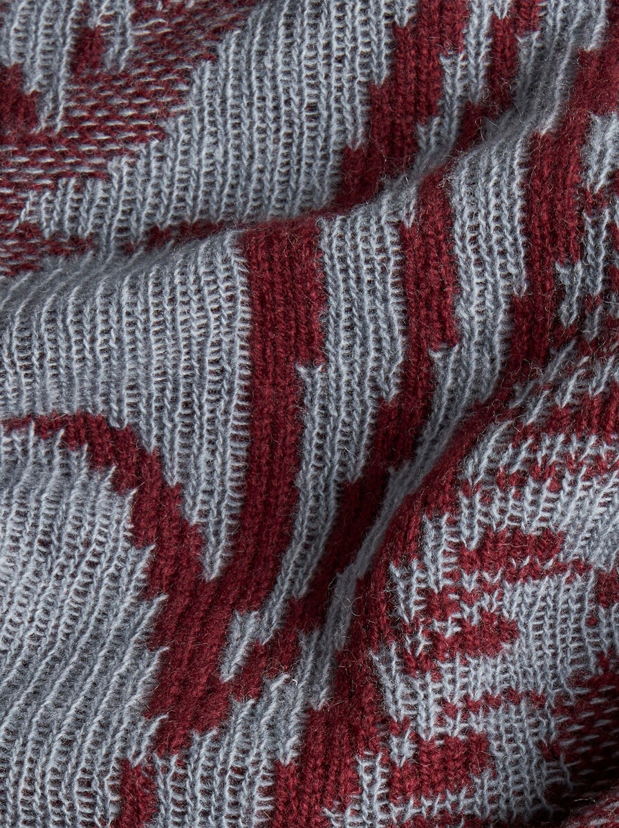 WOOL JACQUARD CARDIGAN - 7