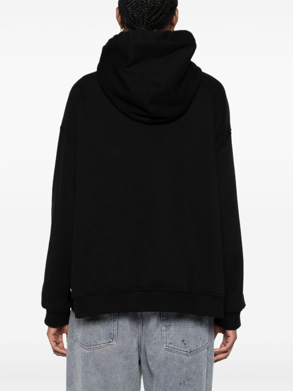 Medusa-print cotton hoodie - 4