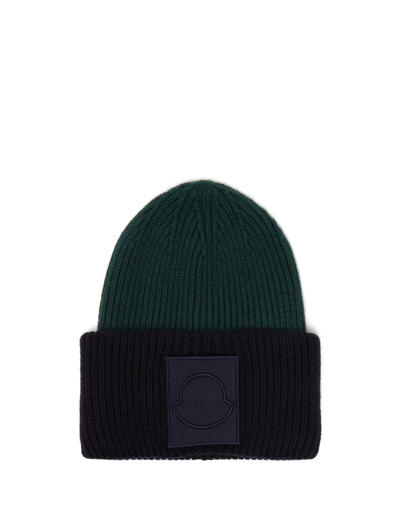 Logo-appliqué wool beanie hat - 1