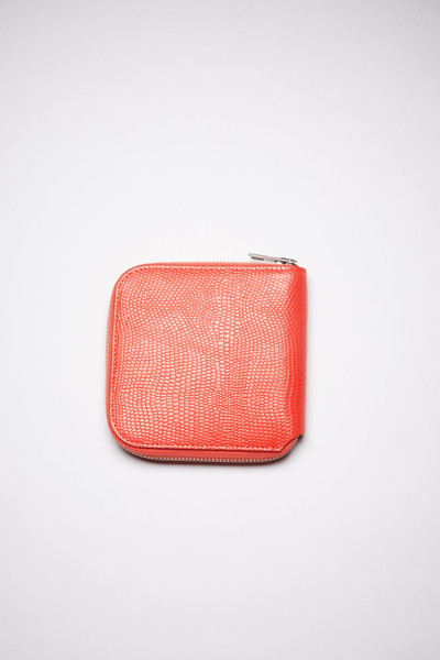 Acne Studios Zippered wallet - Bright Red outlook