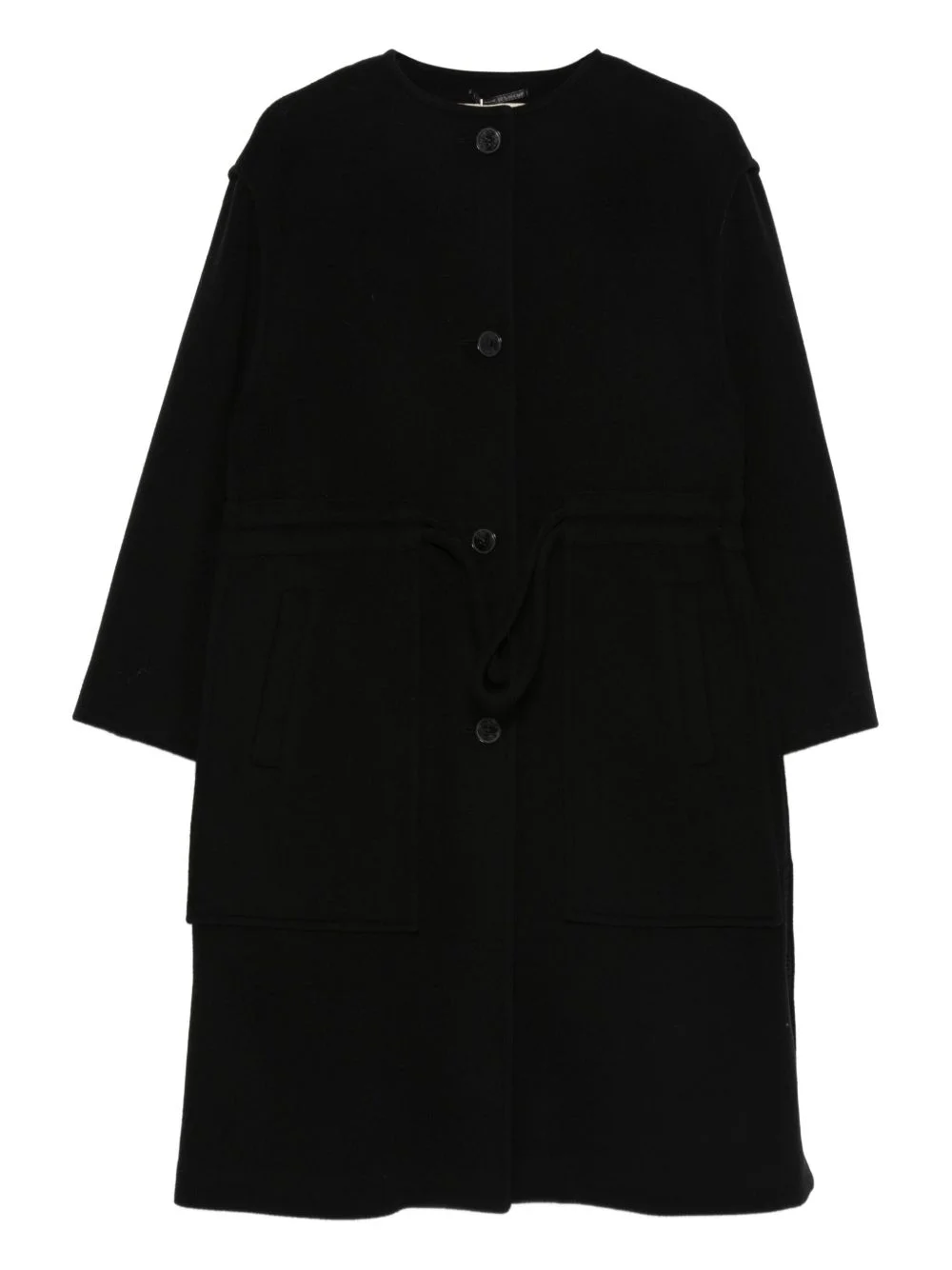 button pocket coat - 1