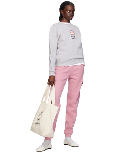 Maison Kitsuné Pink Bold Fox Head Lounge Pants outlook