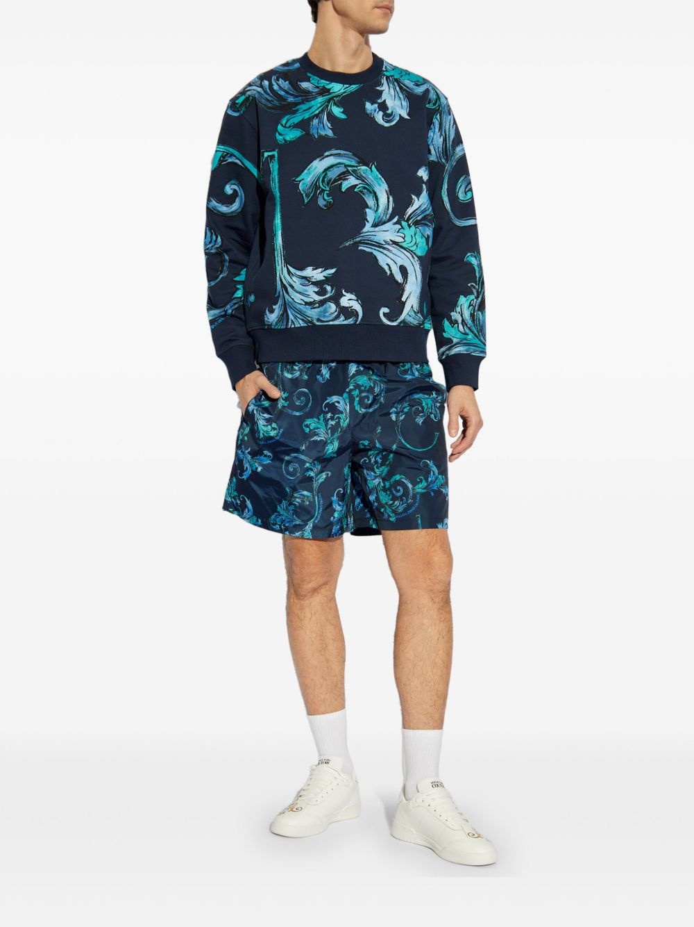 Barocco-print sweatshirt - 2