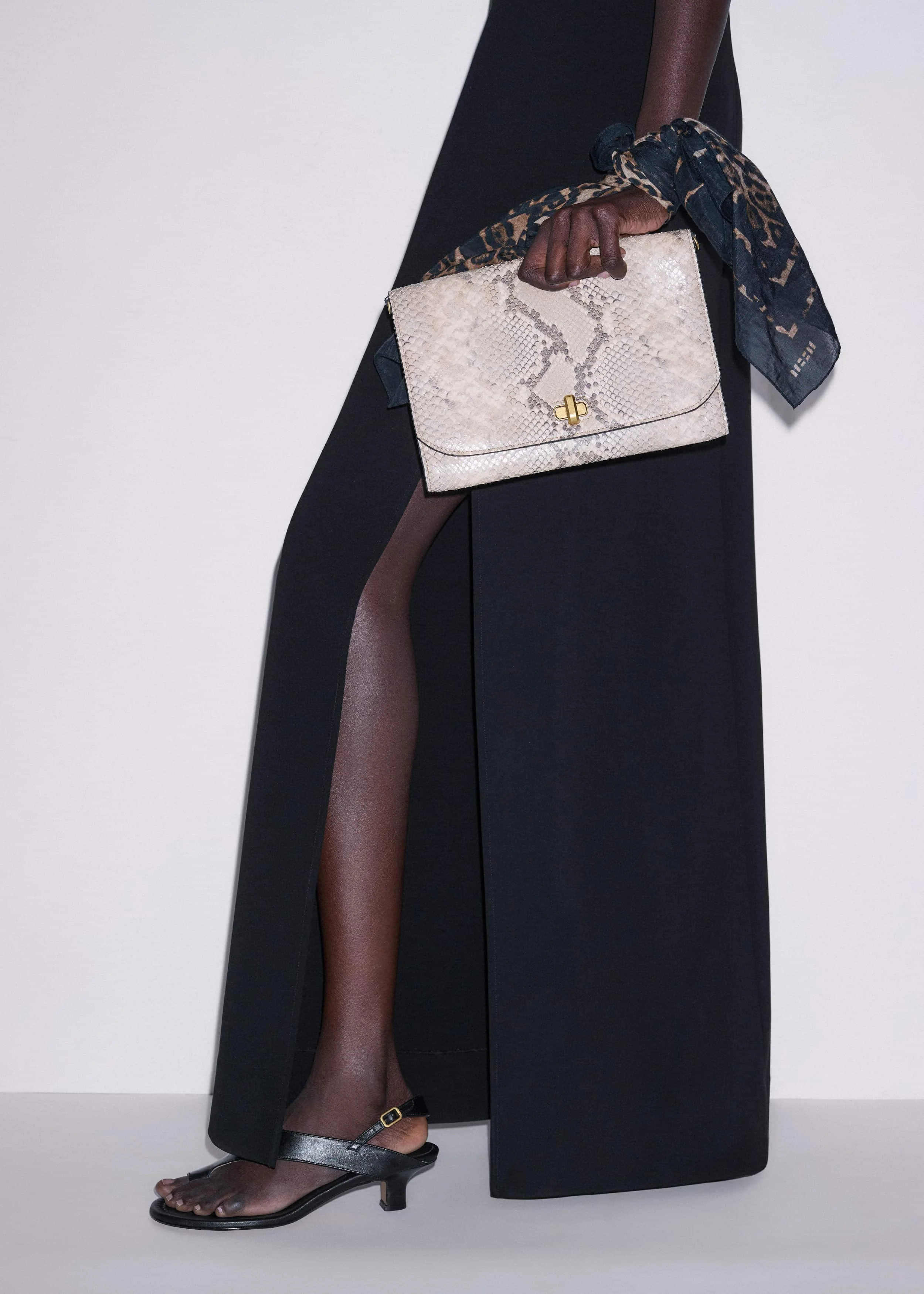 Snake Print Clutch - 1