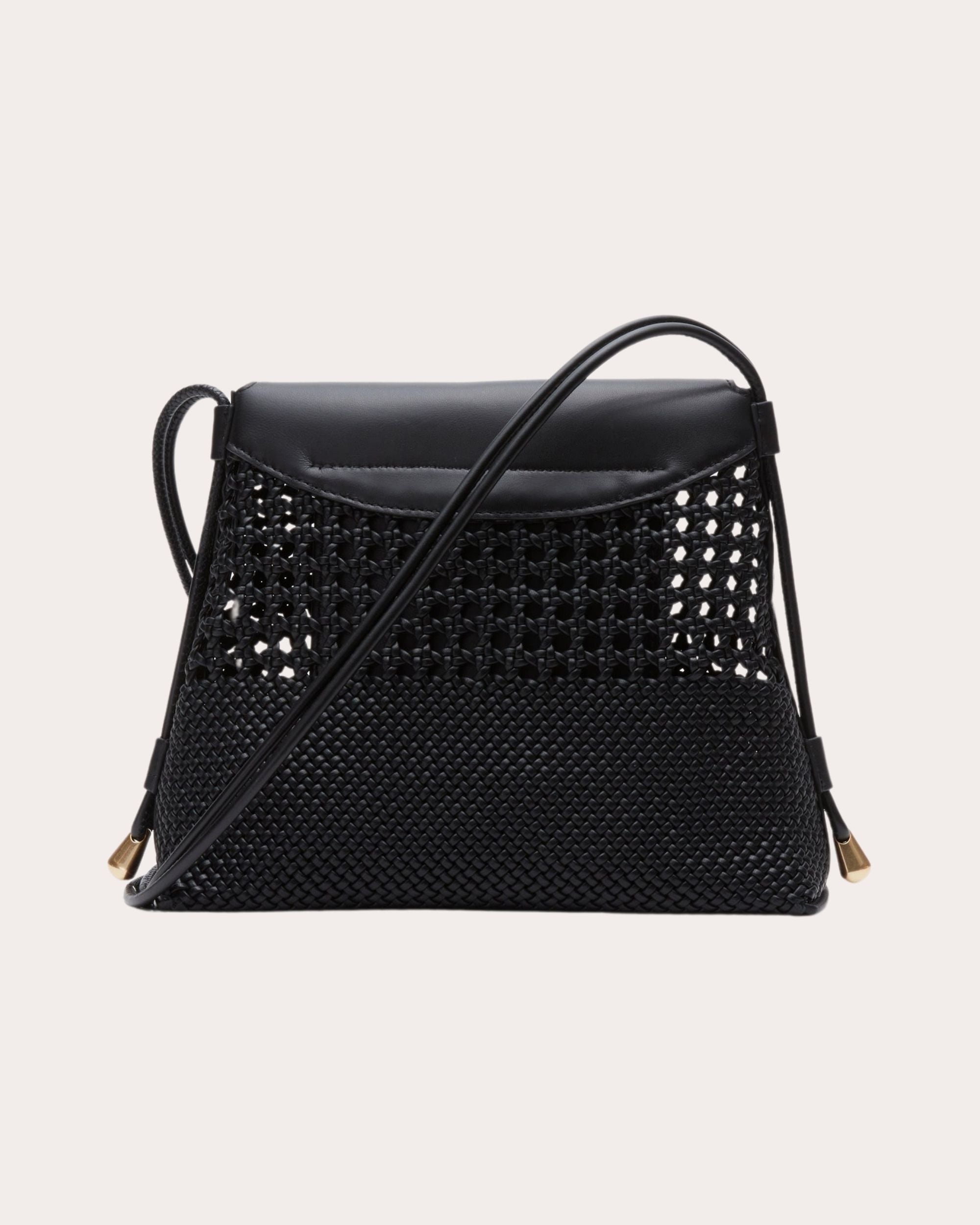 Petite ID Leather Macramé Shoulder Bag - 3