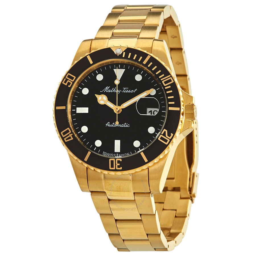 Mathey-Tissot - Mathey-Tissot Mathy Vintage Automatic 42mm Black Dial Men's Watch H9010ATPN - 1