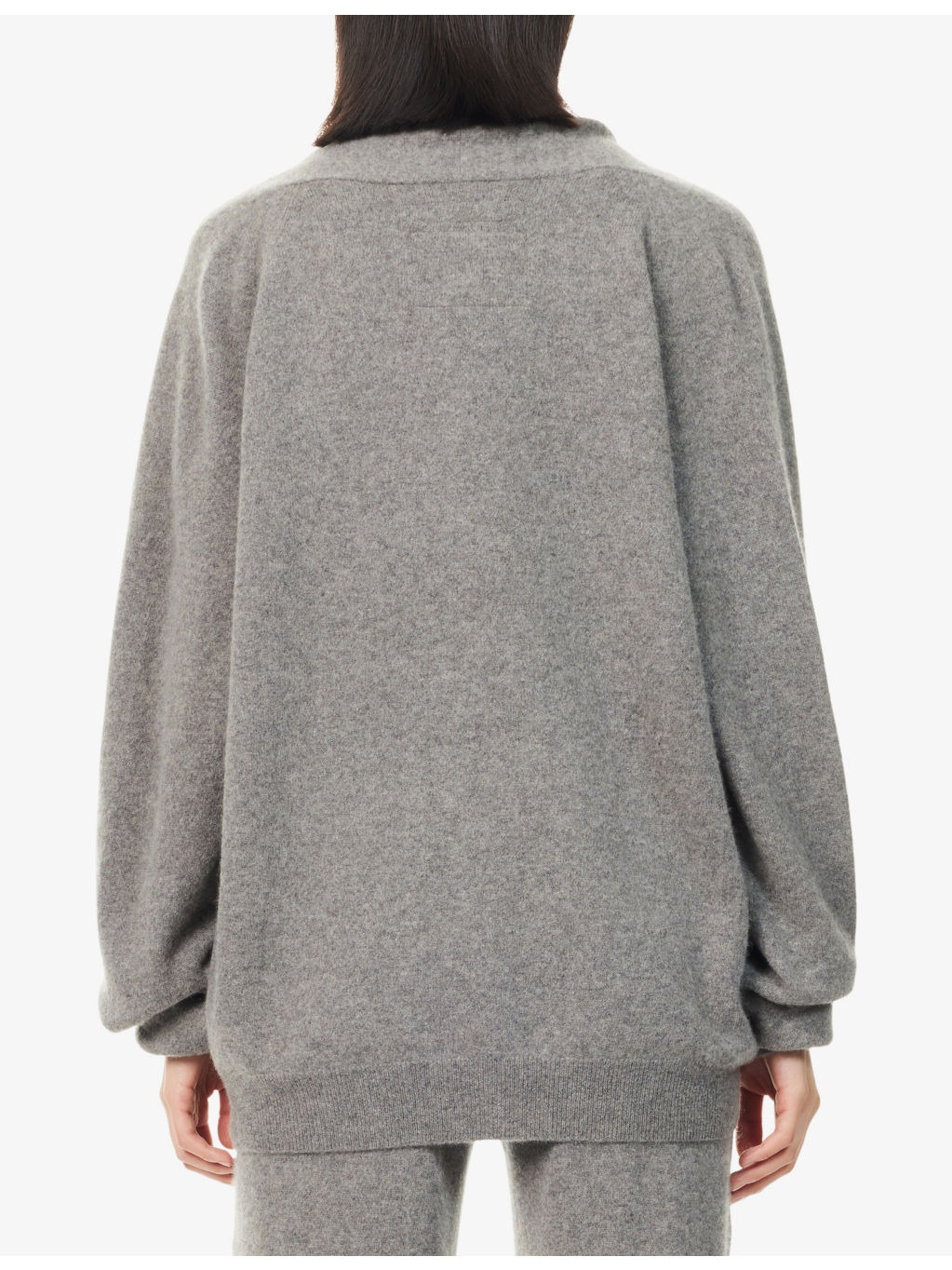 Cross V-Neck Cashmere Jumper - 4