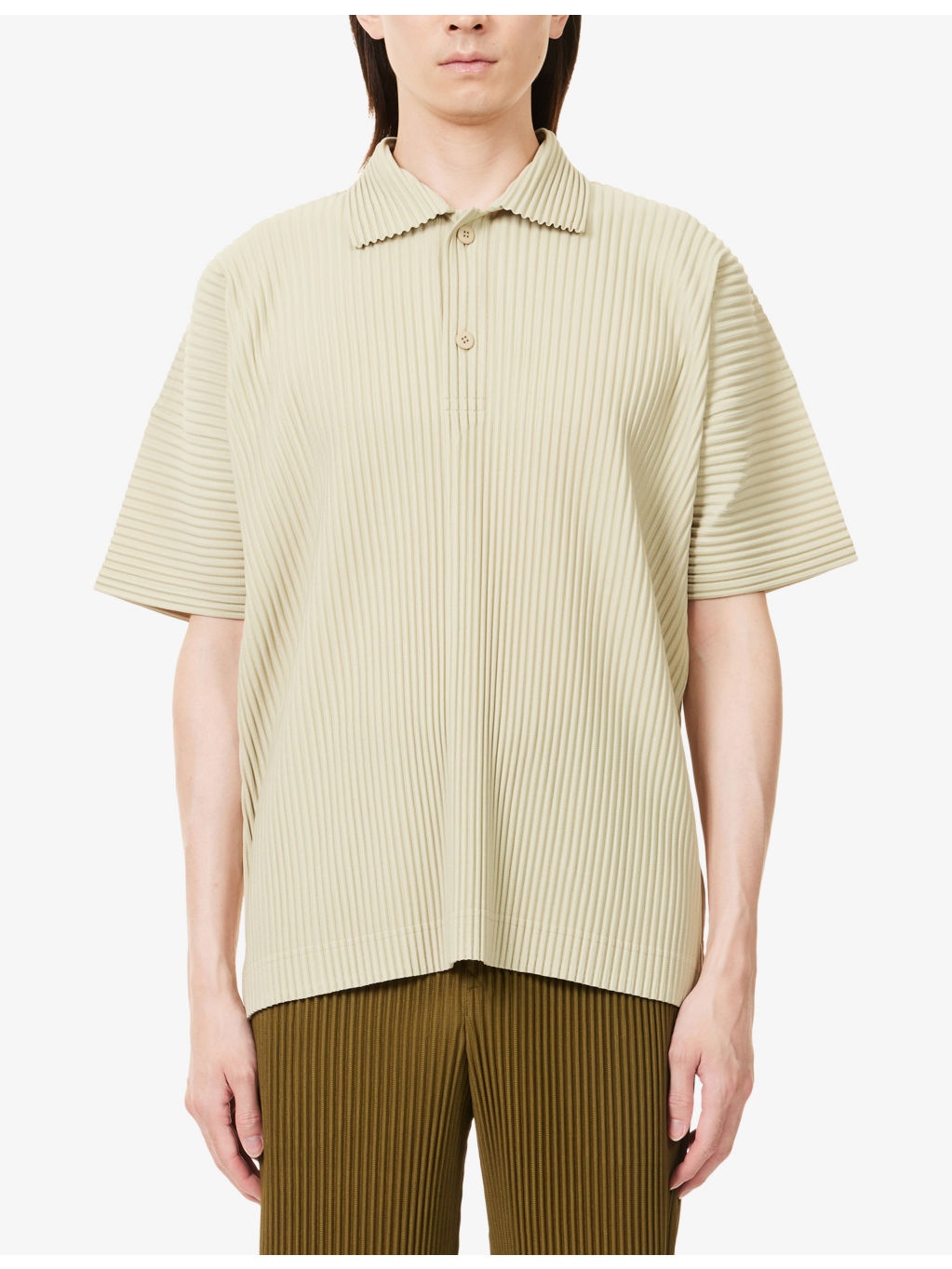 May V-Neck Regular-Fit Knitted Polo Shirt - 3