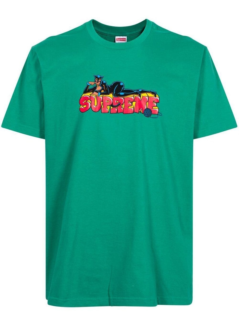 Catwoman logo-print T-shirt - 1