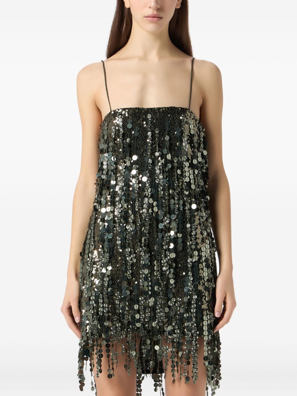 sequin-embellished mini dress - 2
