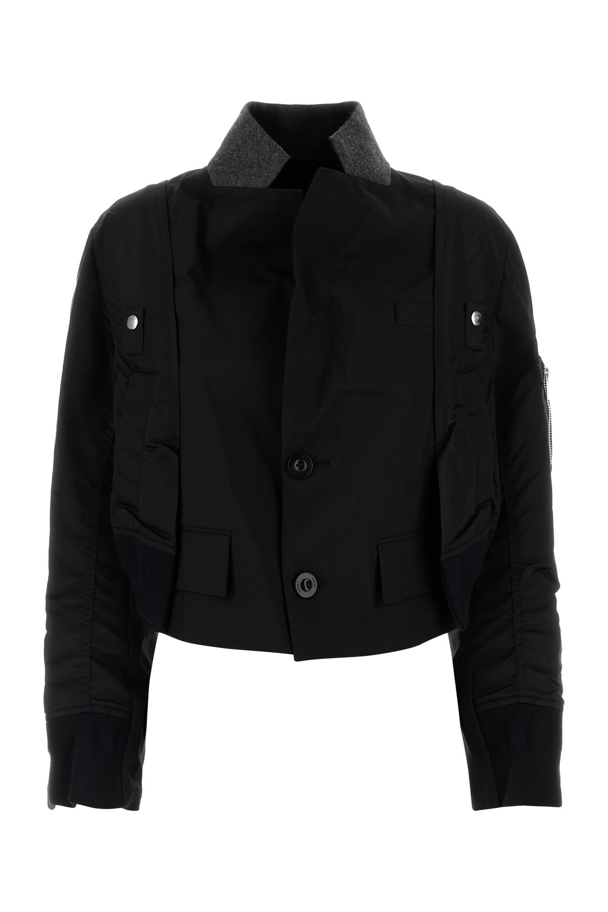 Black twill jacket - 1