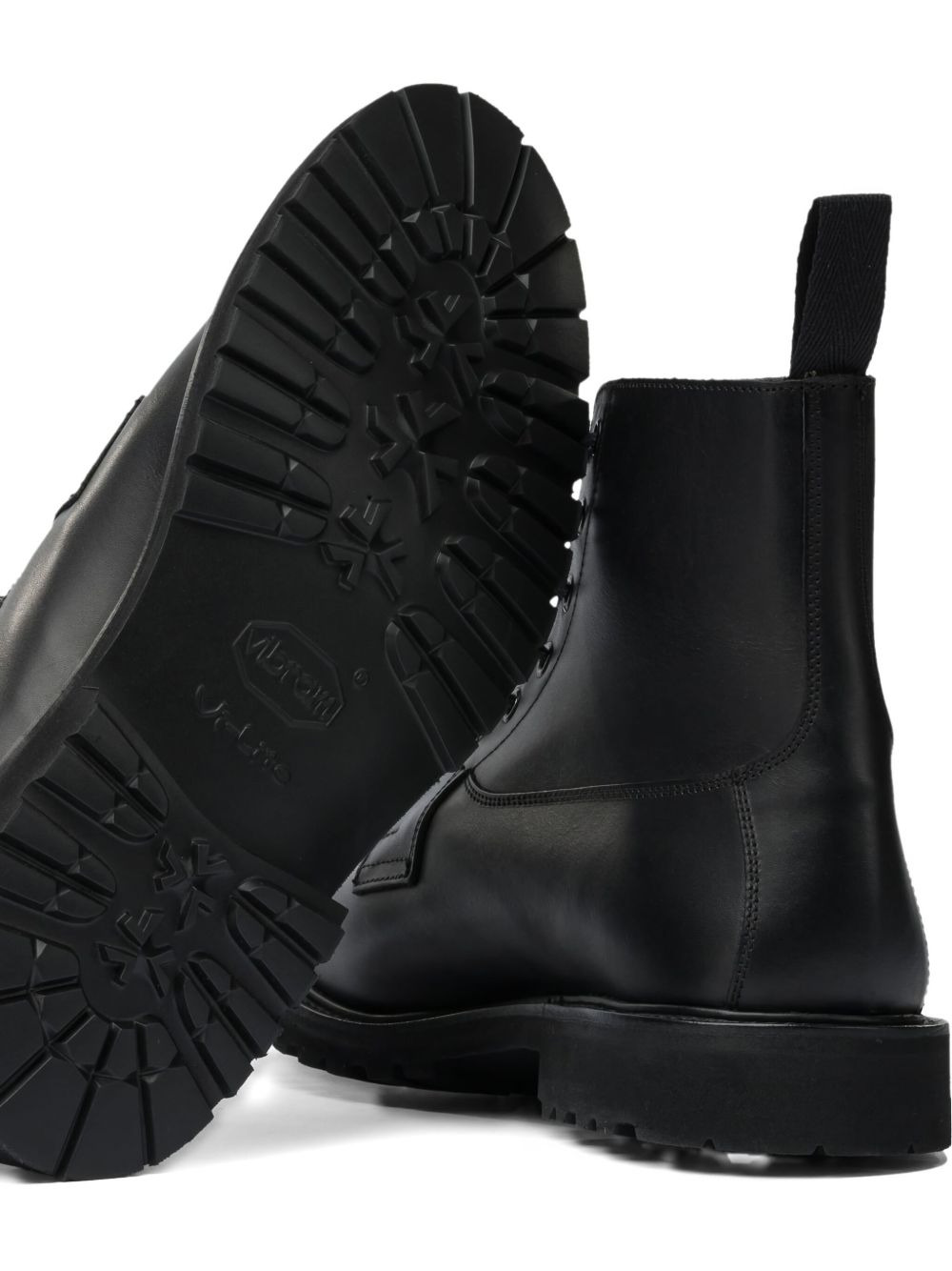 leather biker boots - 3