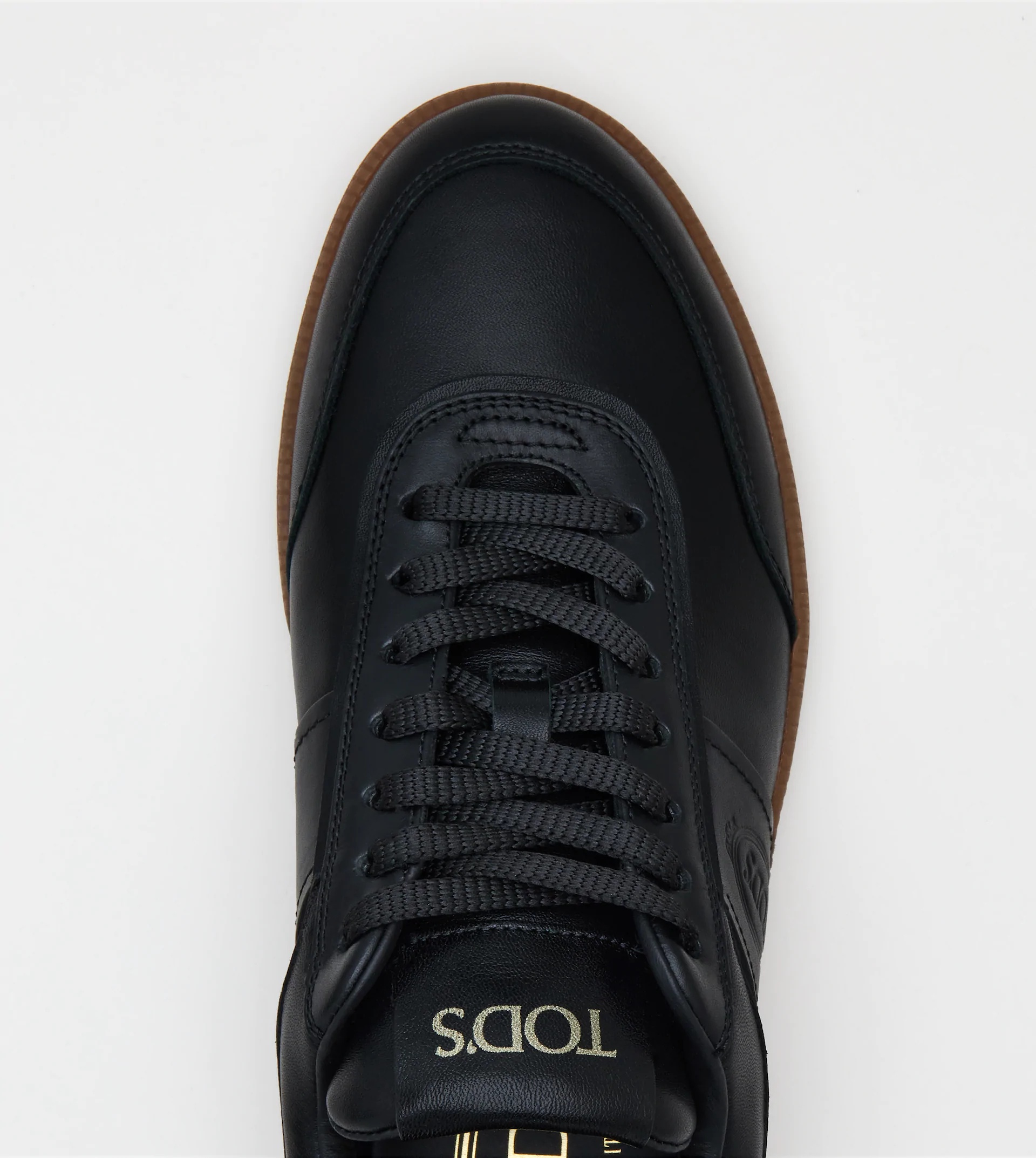 TOD’S TABS SNEAKERS IN LEATHER - BLACK, BROWN - 4