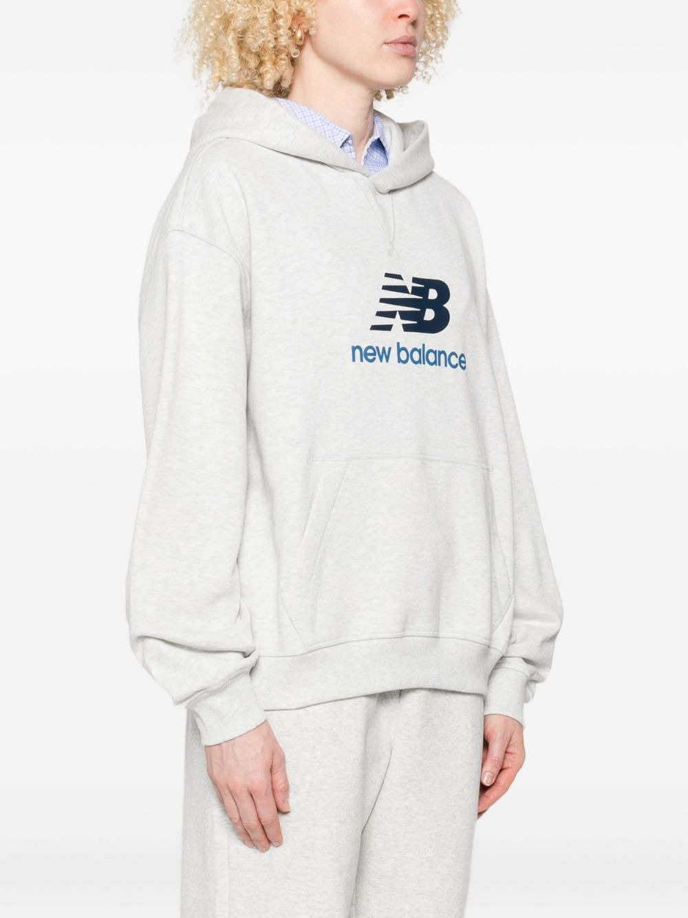 logo-printed hoodie - 3