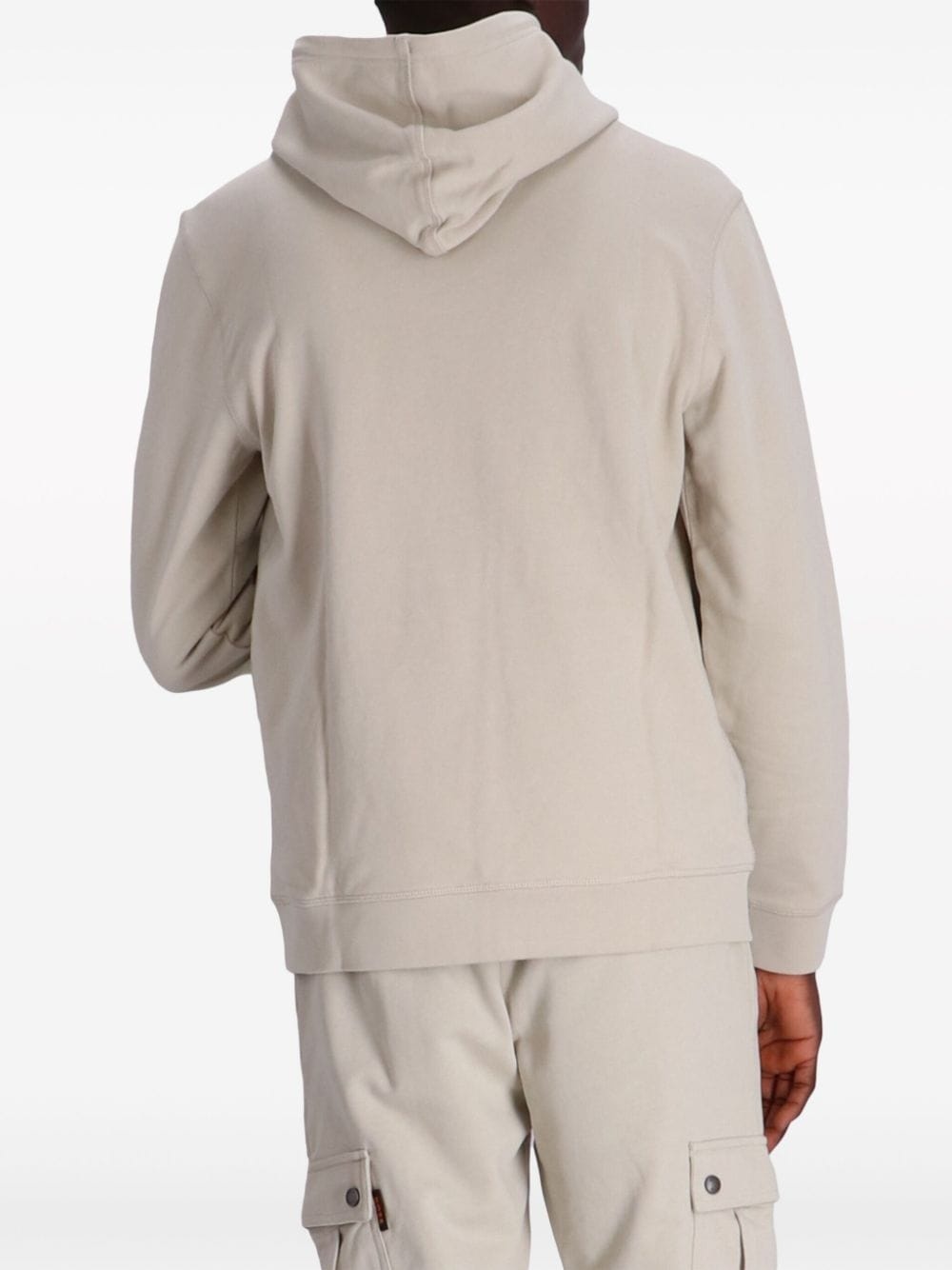 logo-appliquÃ© cotton hoodie - 4