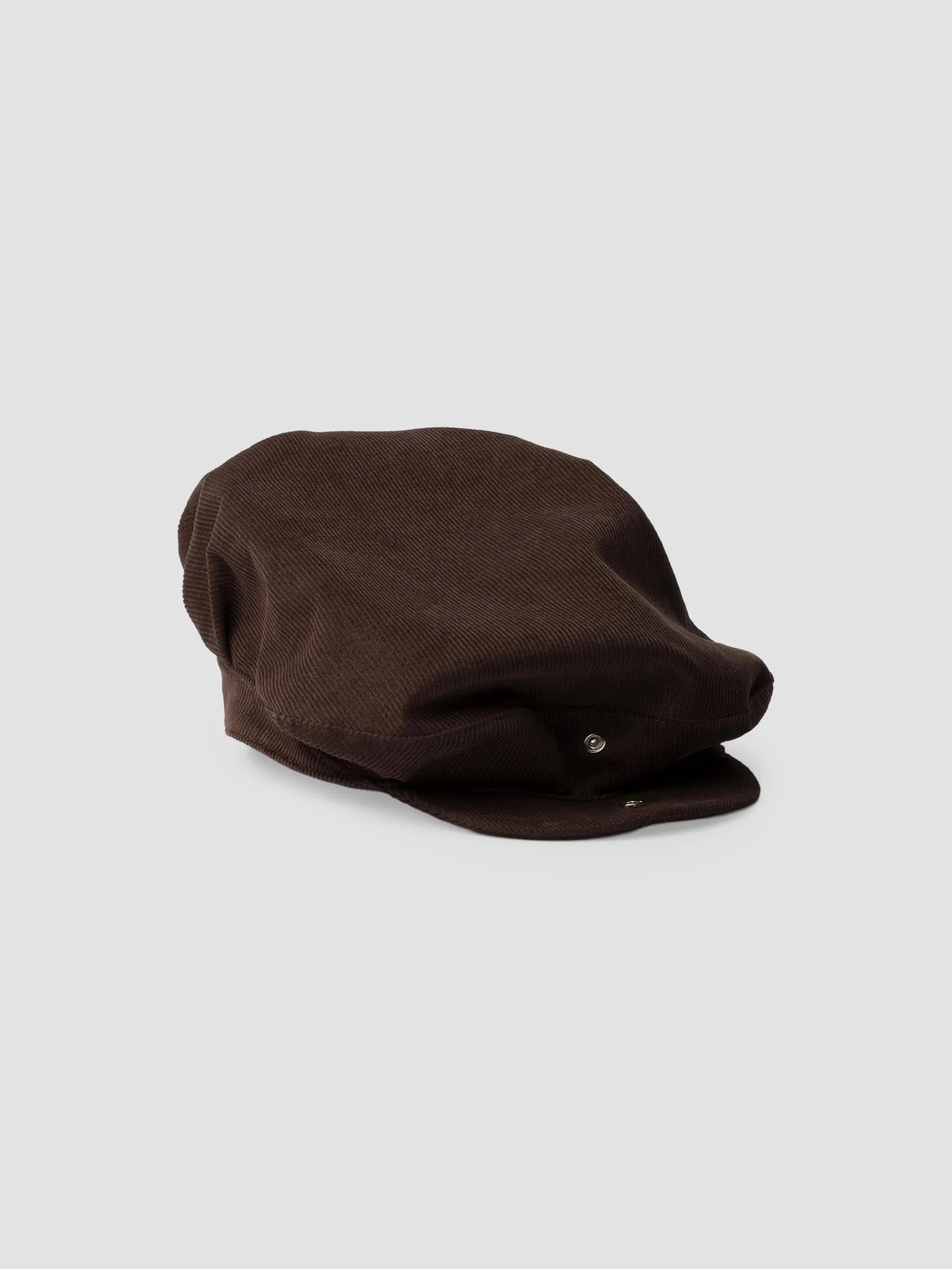 Men's Corduroy Cap - Brown - 1