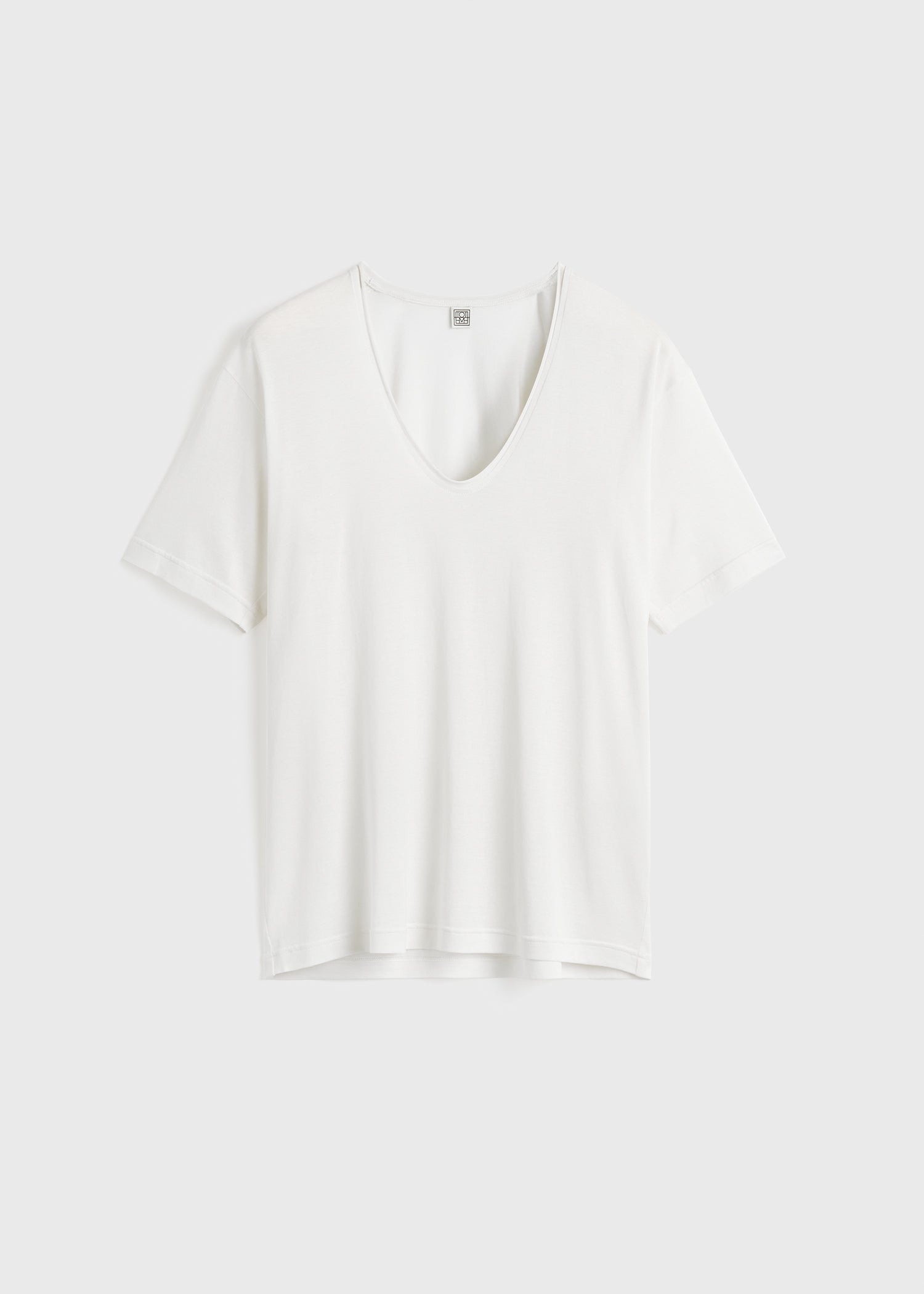 Cotton silk tee off-white - 1