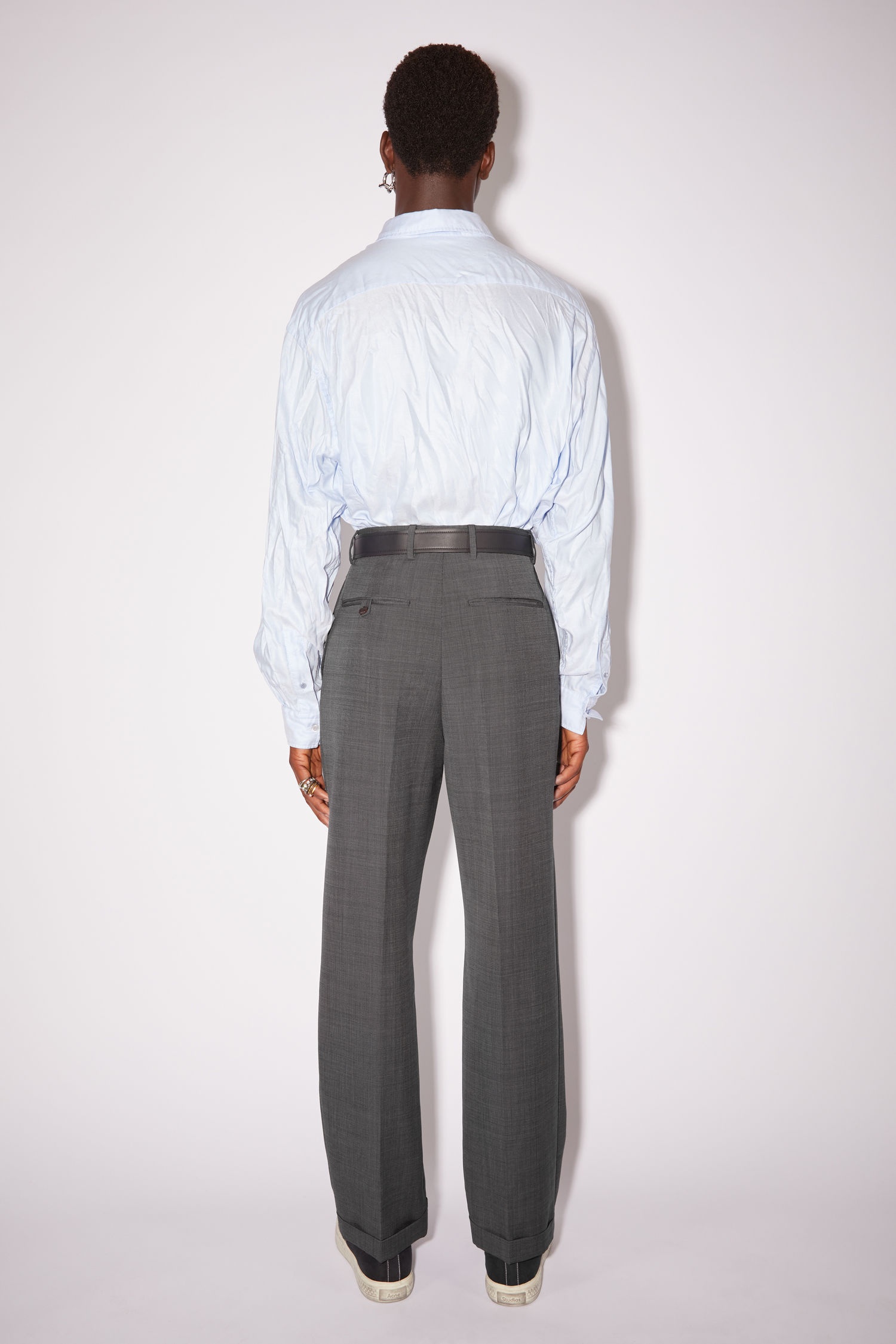 Pleated trousers - Anthracite grey - 3