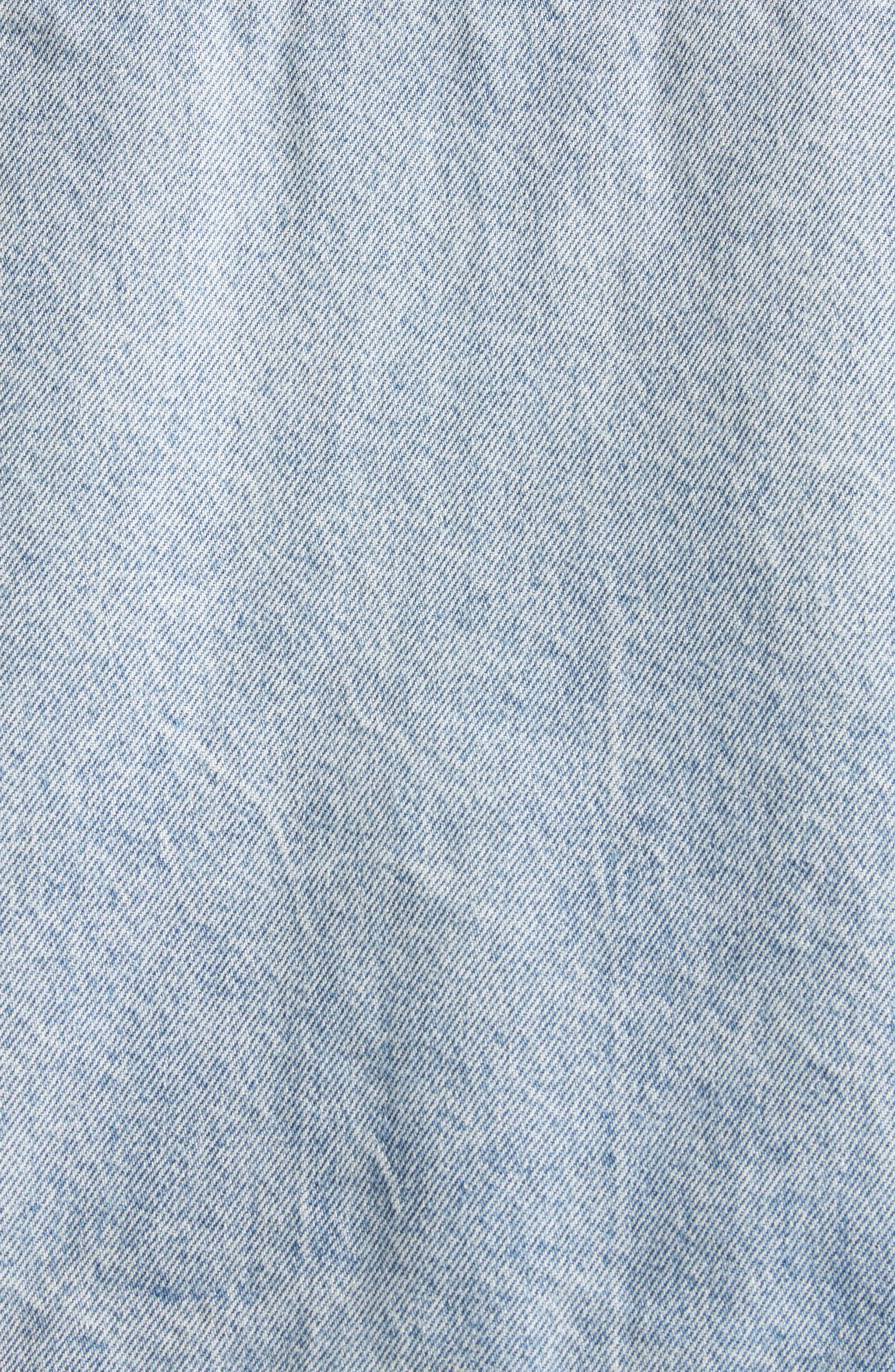 Alexander Wang Clip Denim Trucker Jacket in Vintage Bleach Blue at Nordstrom - 6