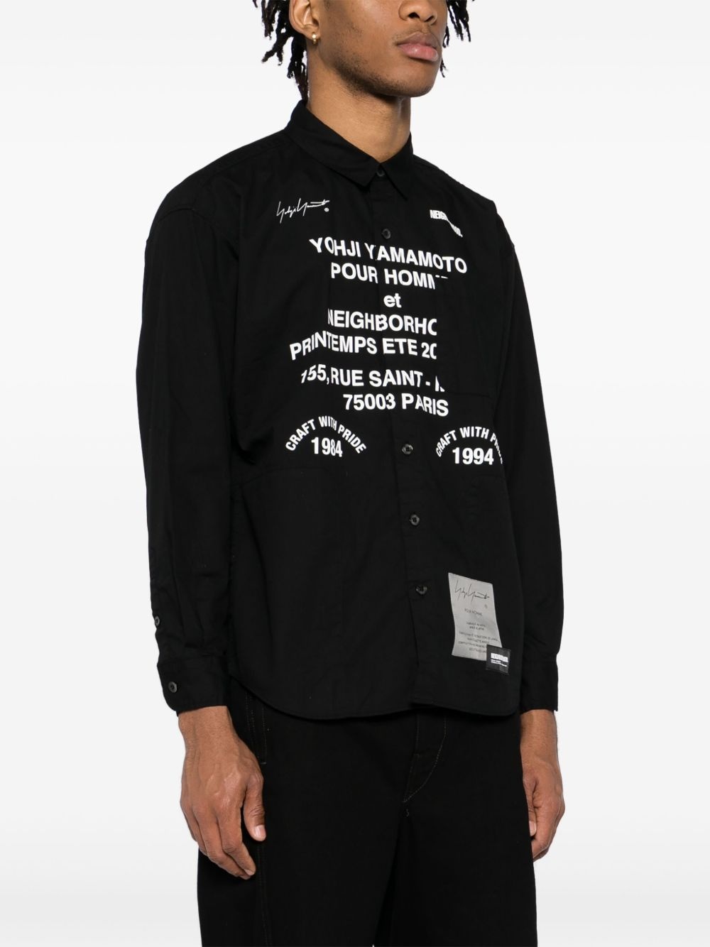 x Neighborhood printed long-sleeves shirt - 3
