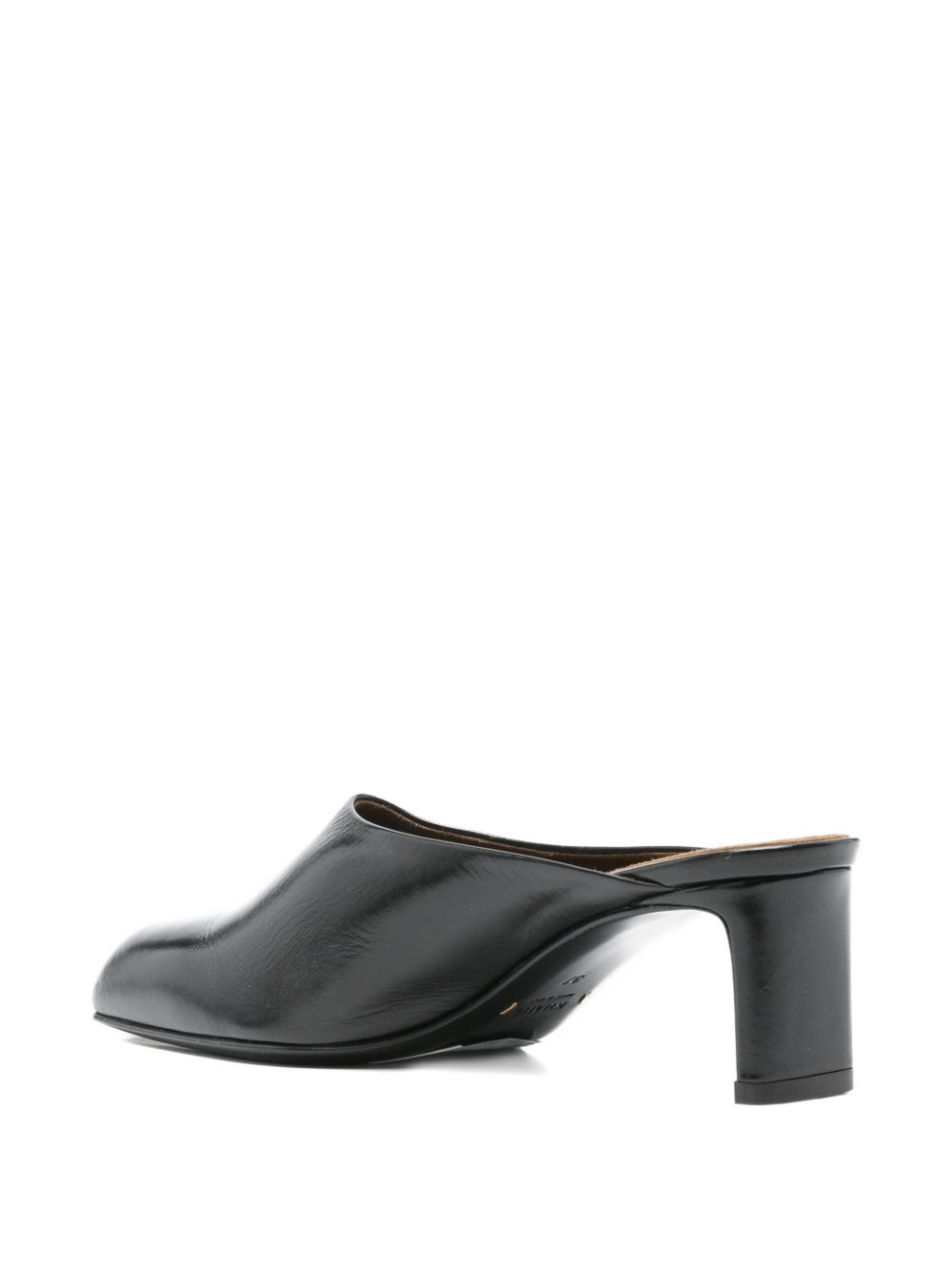 square-toe heeled mules - 3