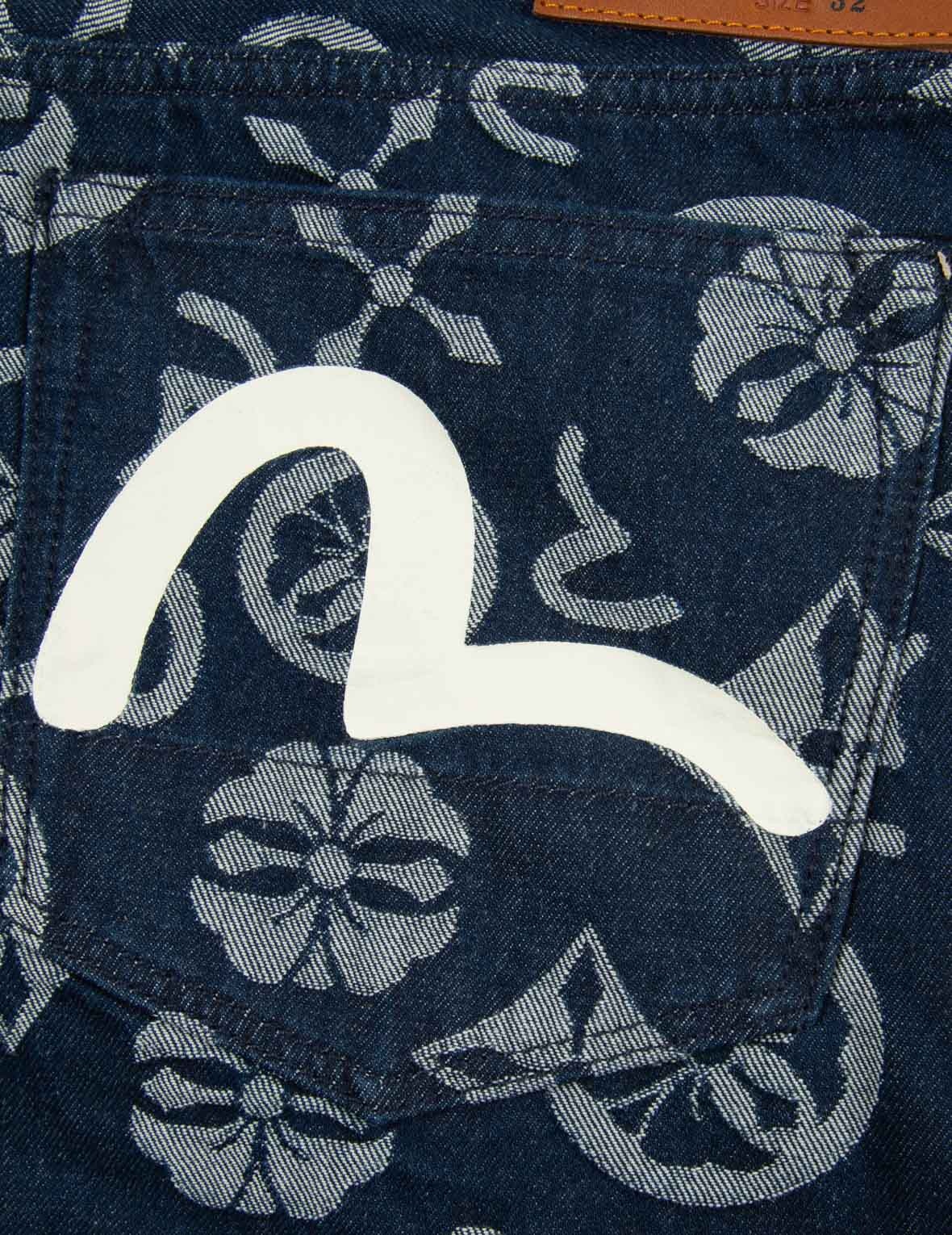 ALLOVER LOGO JACQUARD DENIM SHORTS - 11