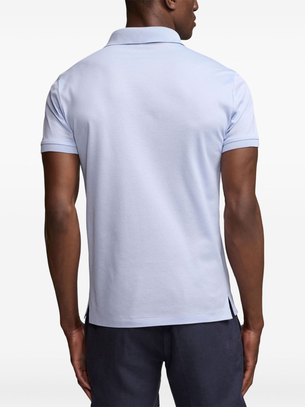 embroidered-logo polo shirt - 4