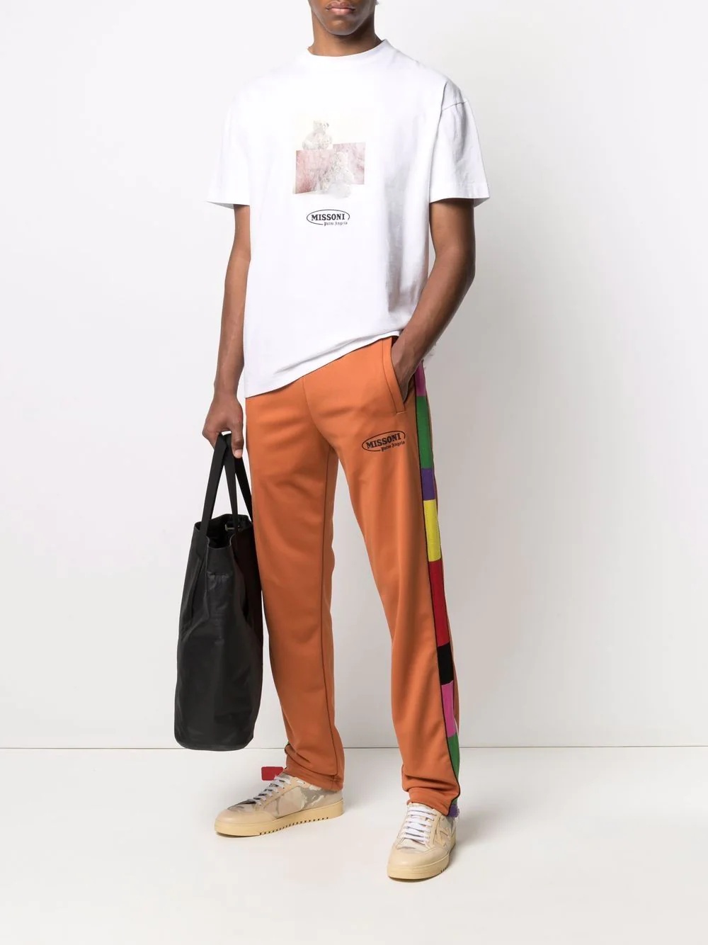 x Missoni colour block stripe track pants - 2