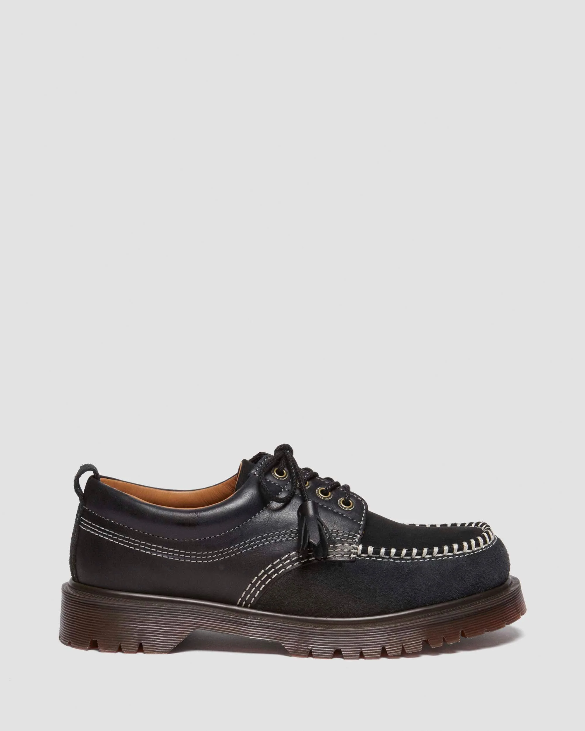 Lowell mixed material moc toe shoes - 1
