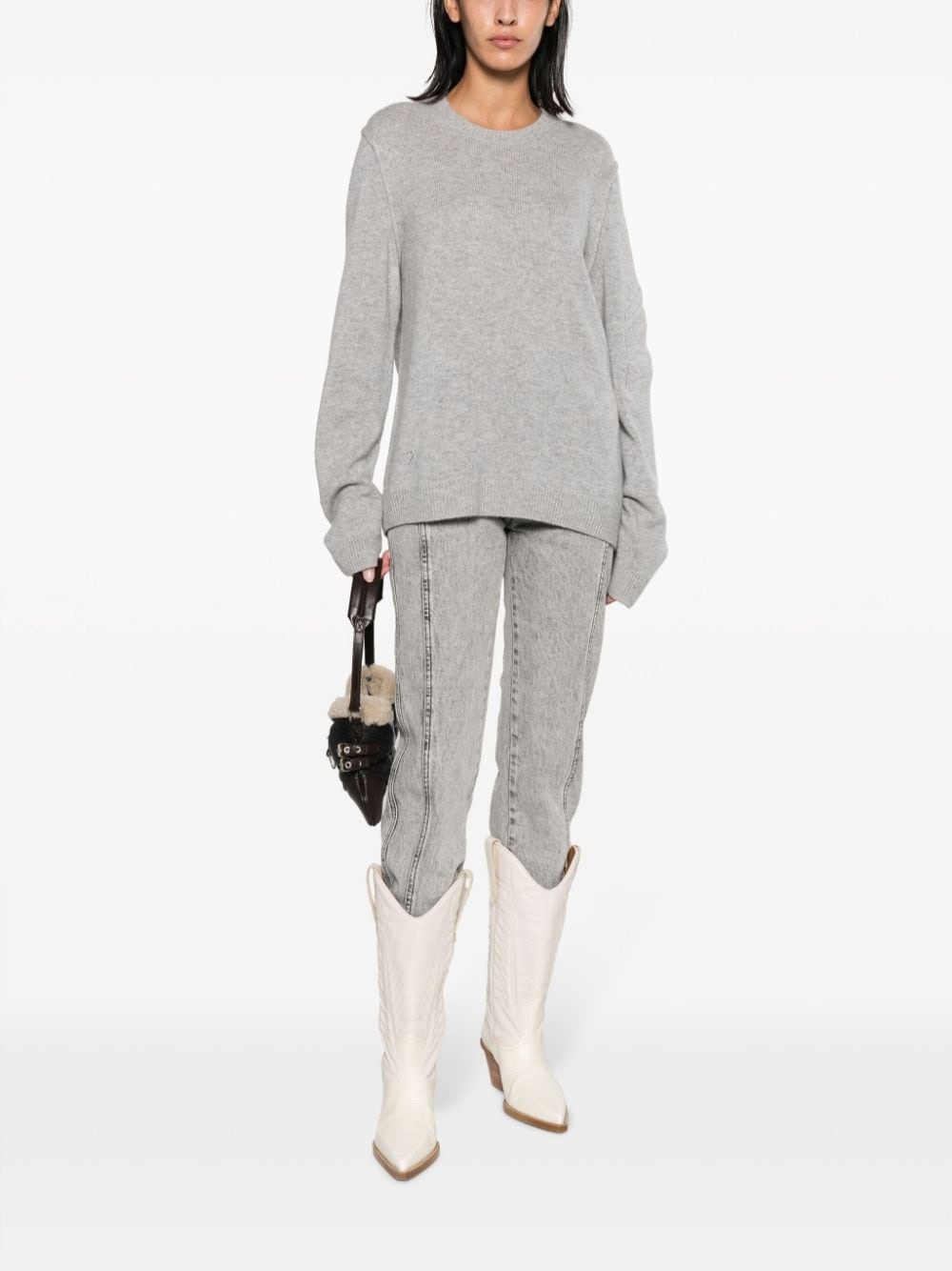 Kennedy logo-embroidered cashmere jumper - 3