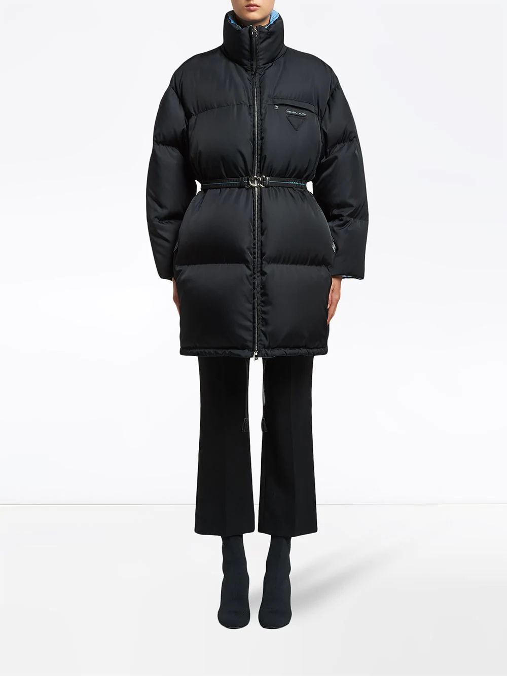 gabardine puffer jacket - 2