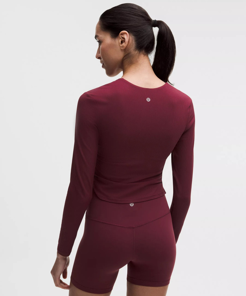 All It Takes Ribbed Nulu V-Neck Long-Sleeve Shirt *B-D Cups 3