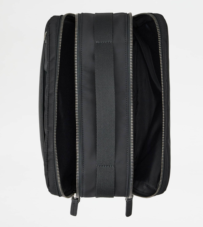 POUCH IN FABRIC - BLACK 4