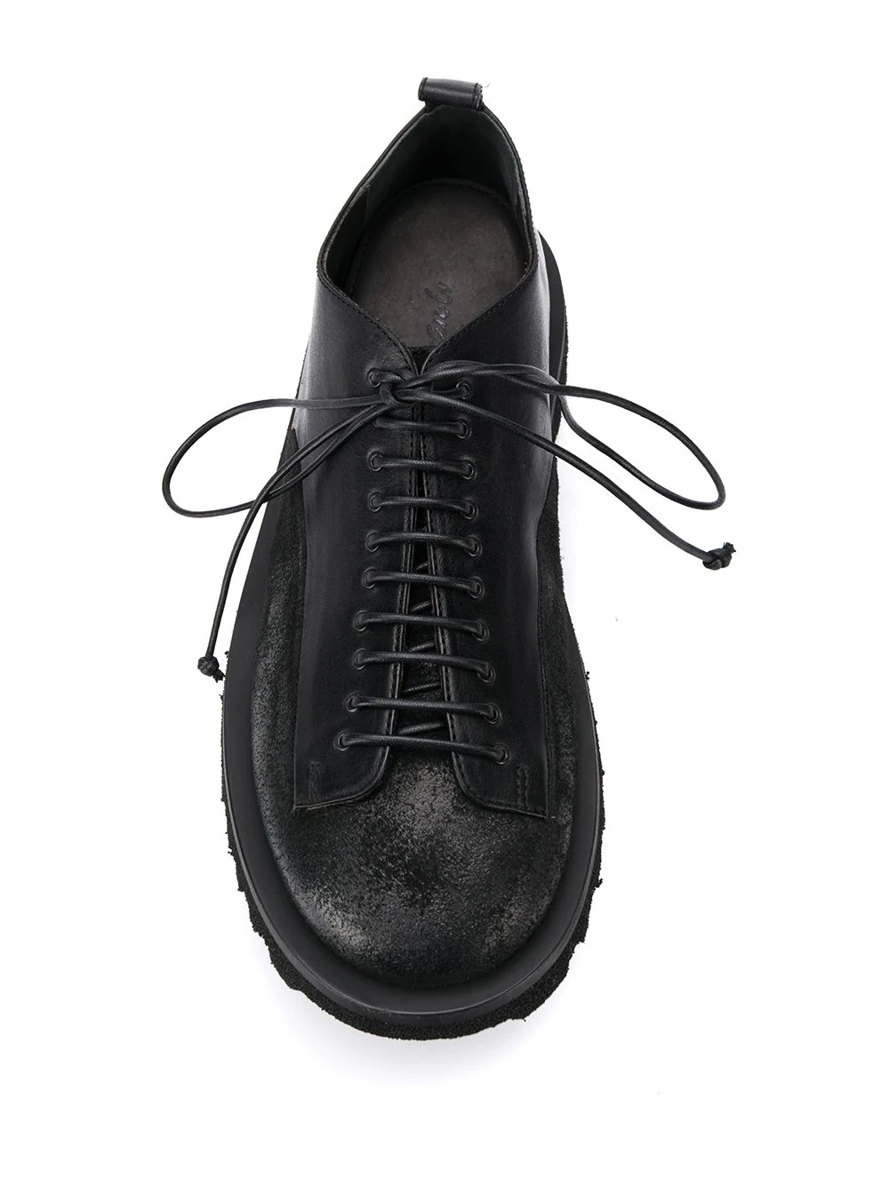 lace-up detail shoes - 4