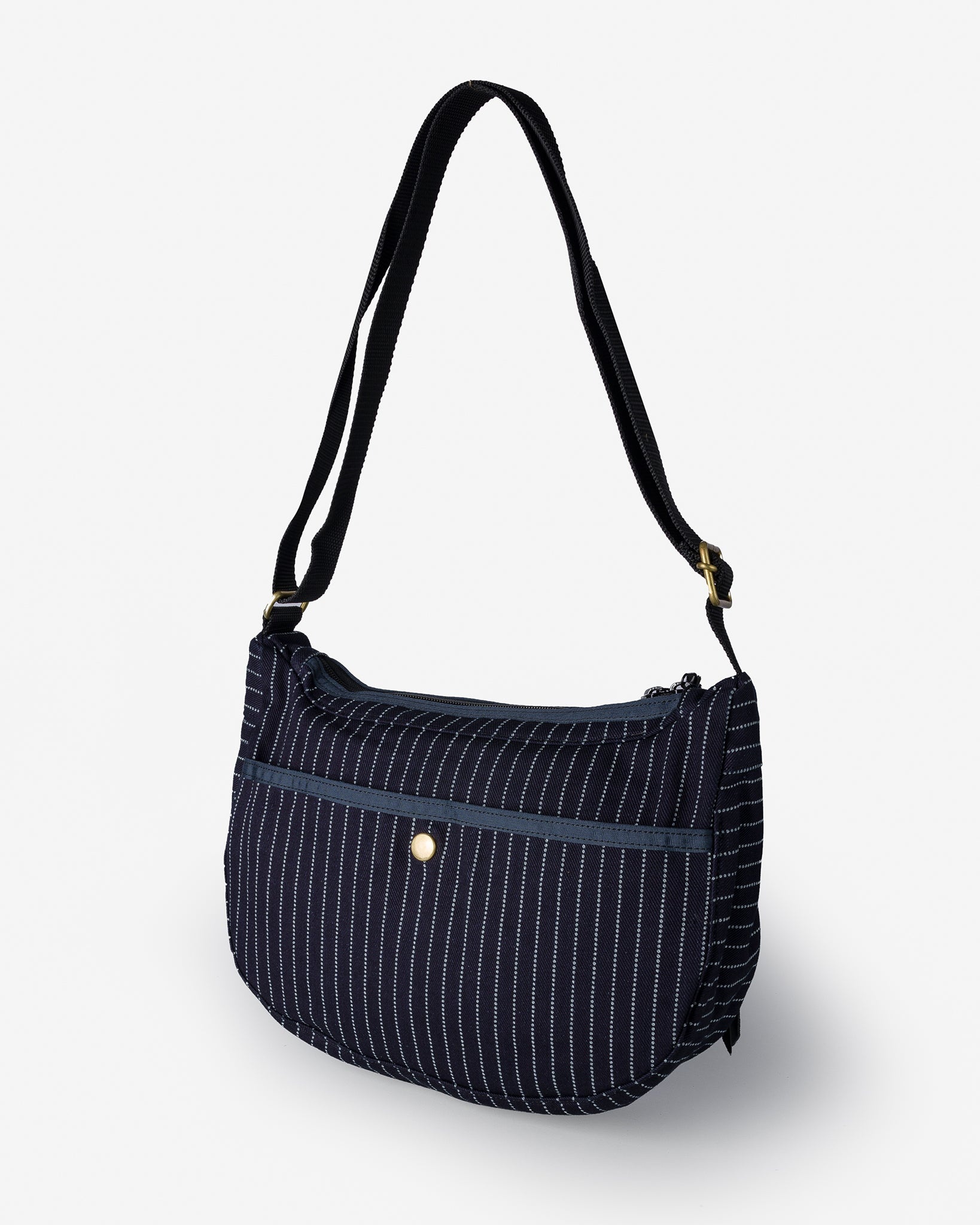 IHE-36-IND 12oz Wabash Small Shoulder Bag - Indigo - 3