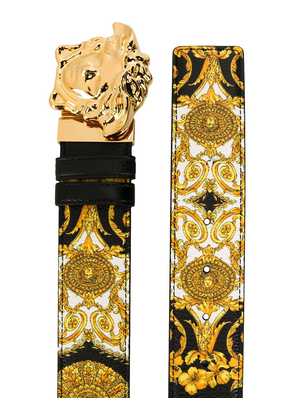 barocco print medusa belt - 2