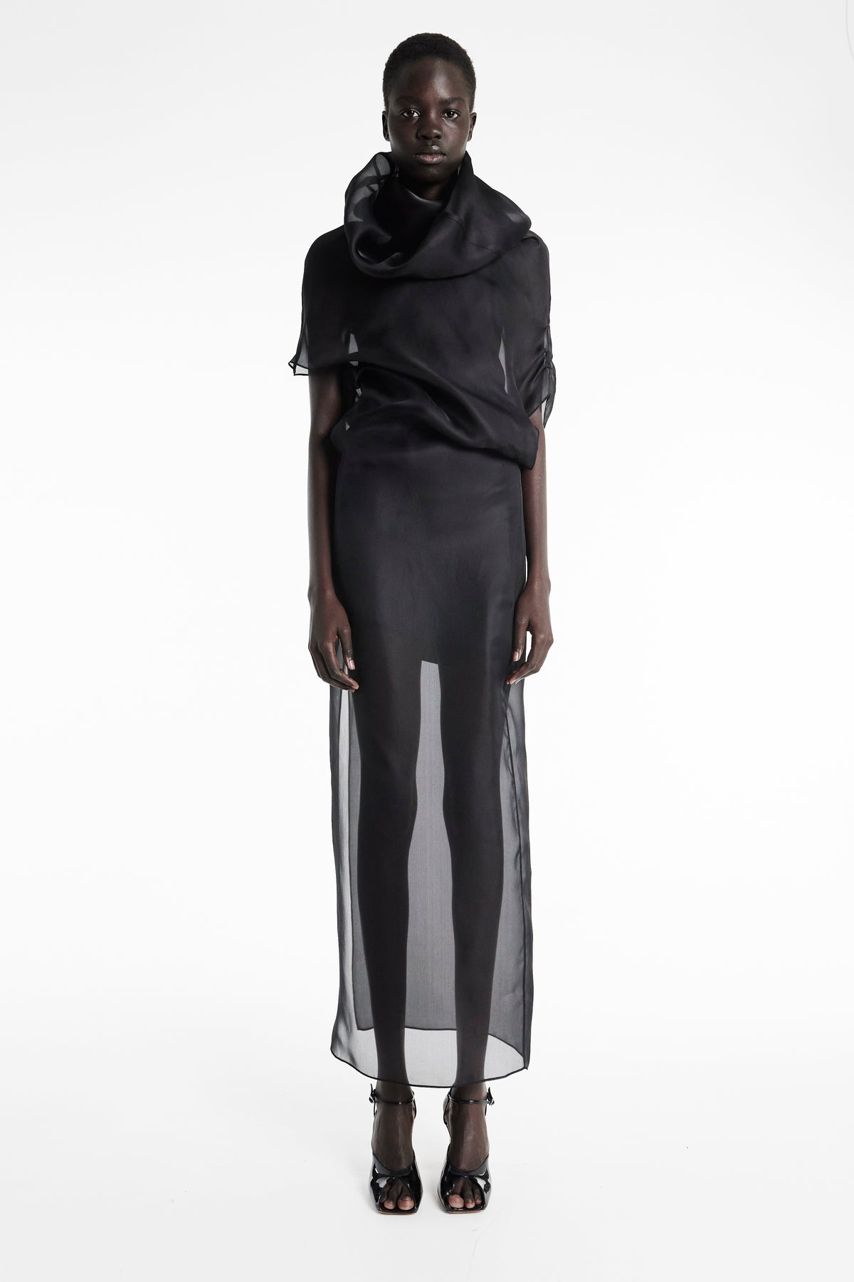 ORGANZA DRESS BLACK - 1