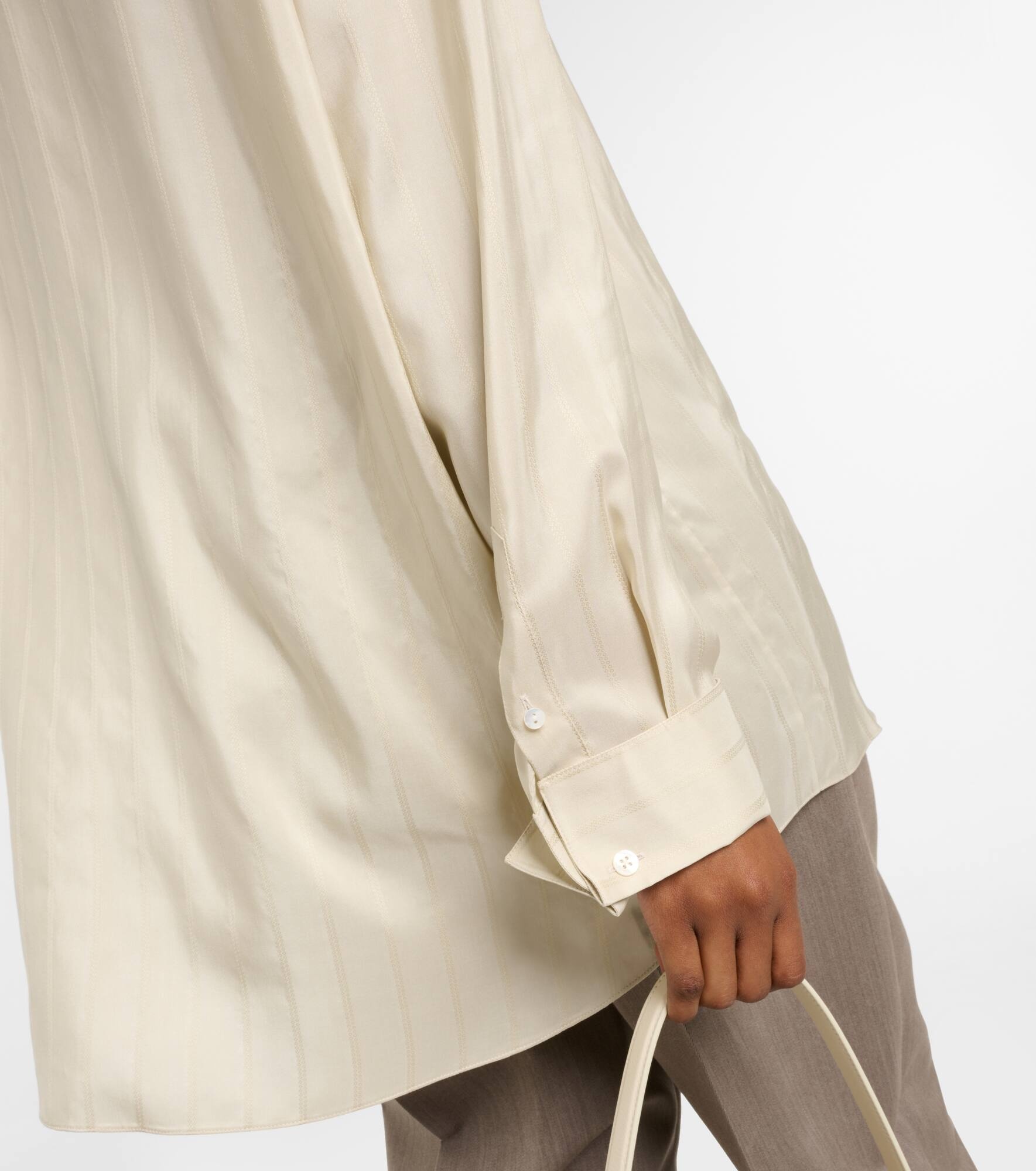 Nomoon jacquard silk poplin shirt - 6