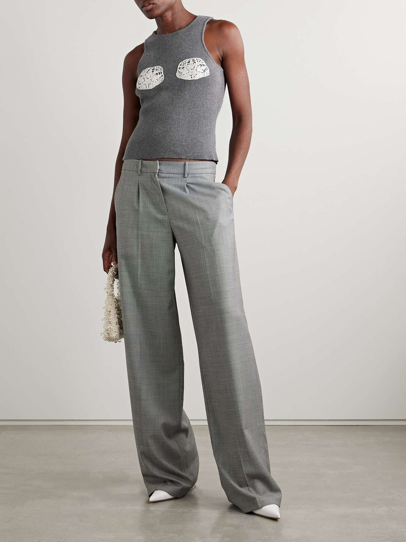 MAGDA BUTRYM Crocheted cotton-trimmed cashmere tank outlook