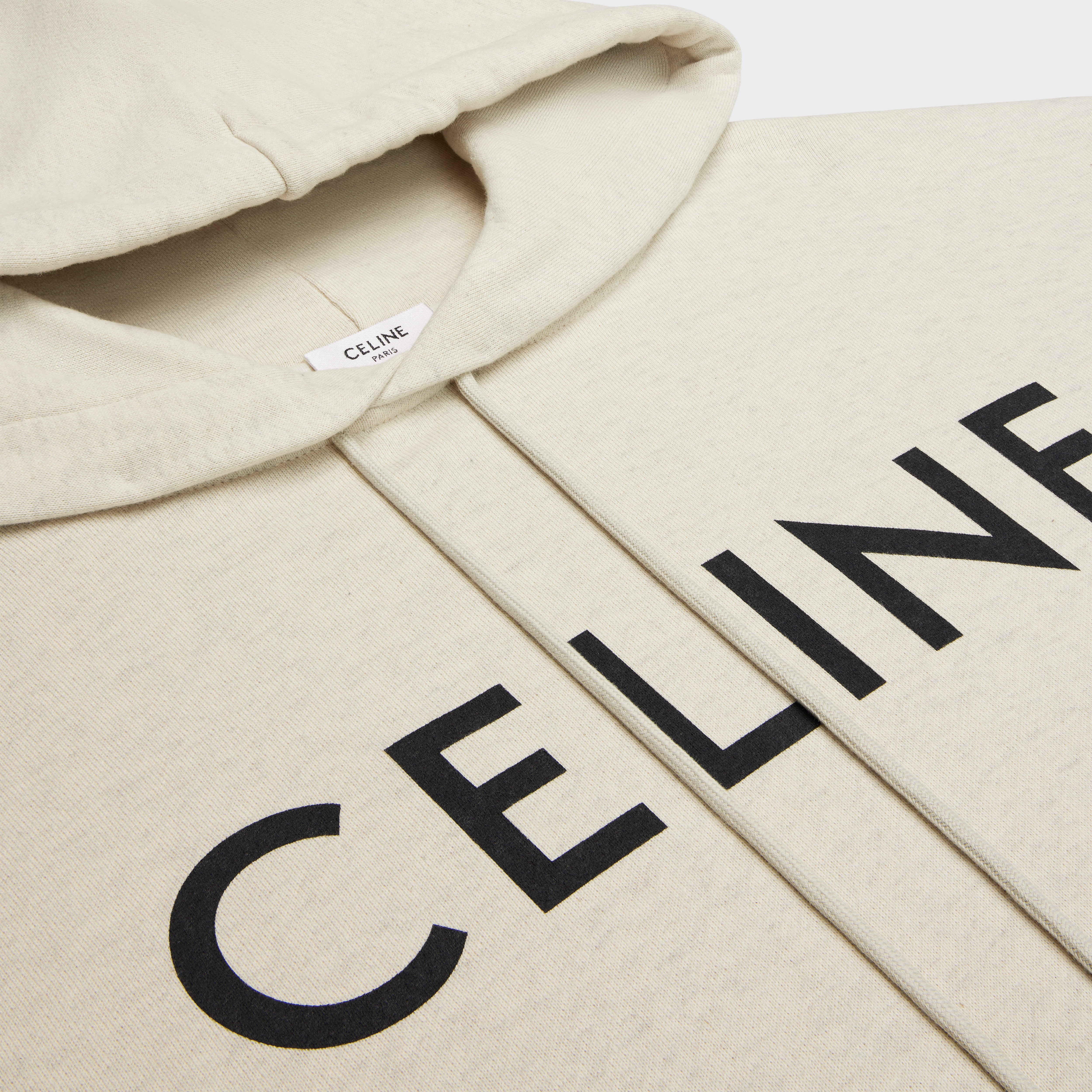 celine loose hoodie in COTTON FLEECE - 3