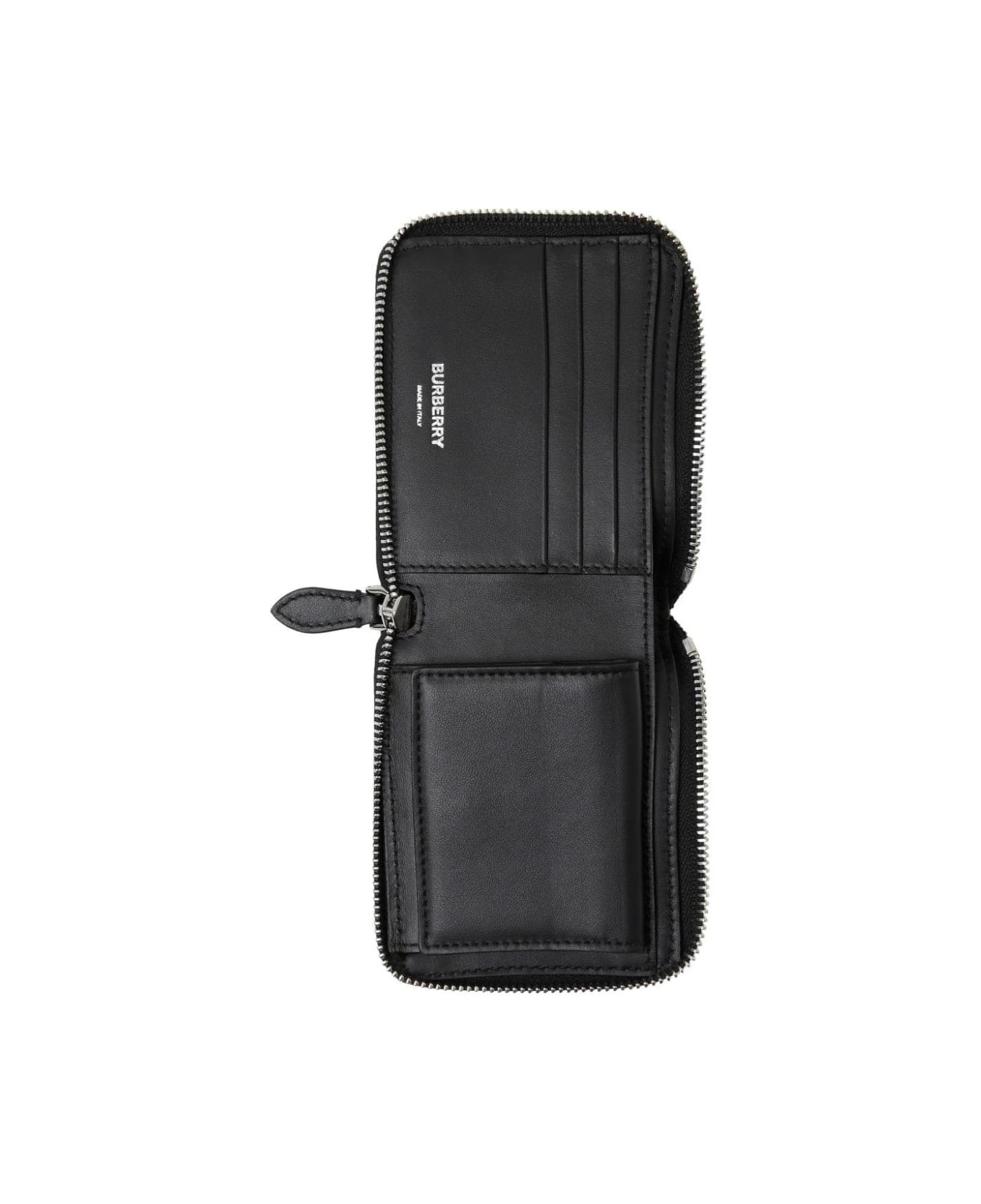 Checked Zip-around Wallet - 4