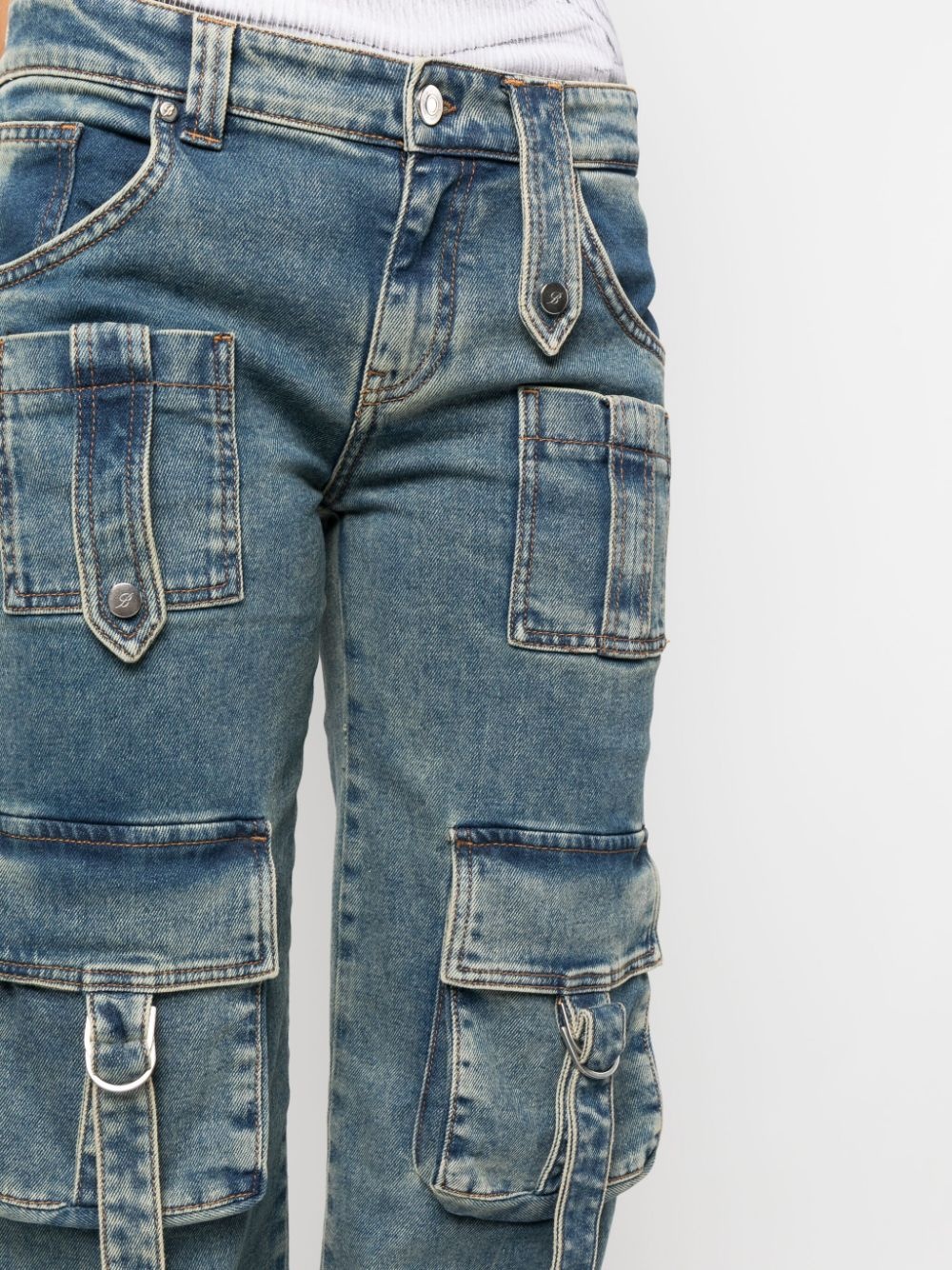 straight-leg cargo jeans - 5