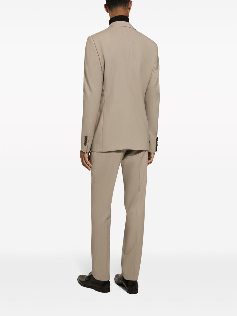 tonal-striped two-piece suit - 3