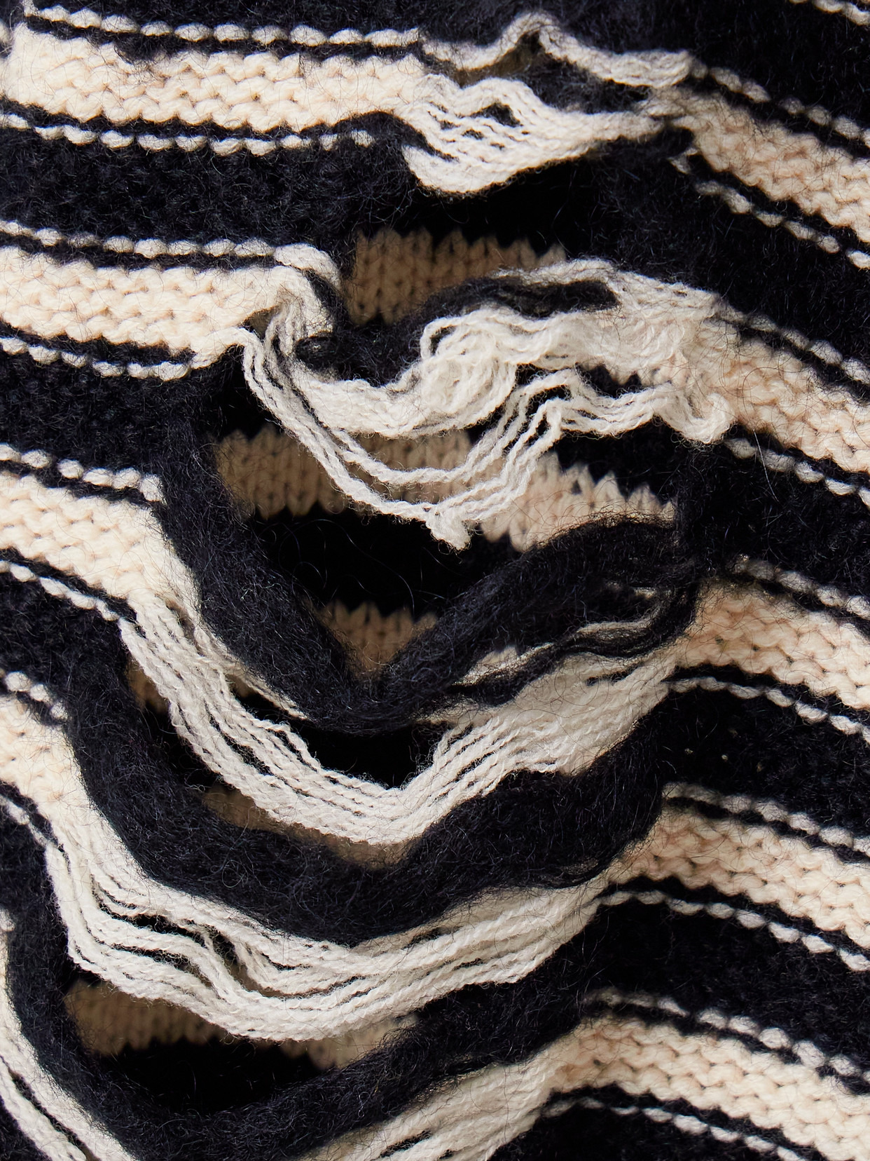 Distressed Striped Wool-blend Sweater - 5