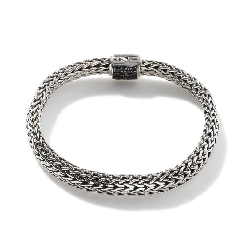 Icon Bracelet, Reversible, Sterling Silver, Gemstones, 6.5MM 5
