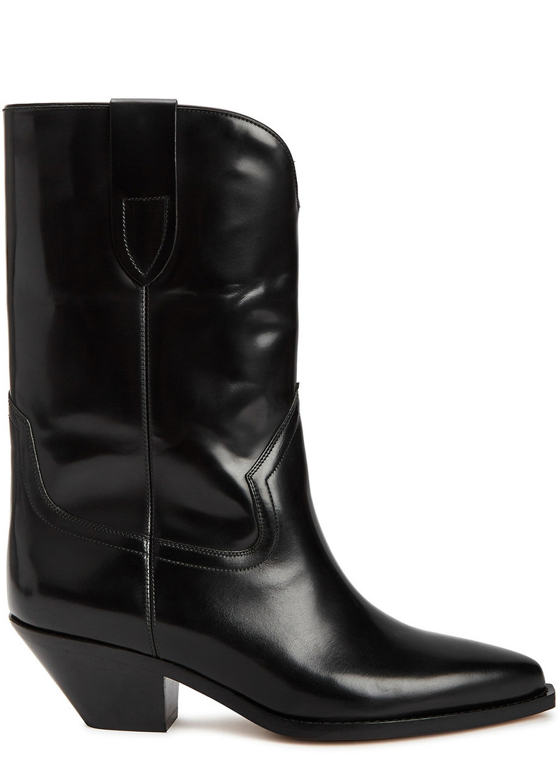 Dahope 50 black leather ankle boots 1
